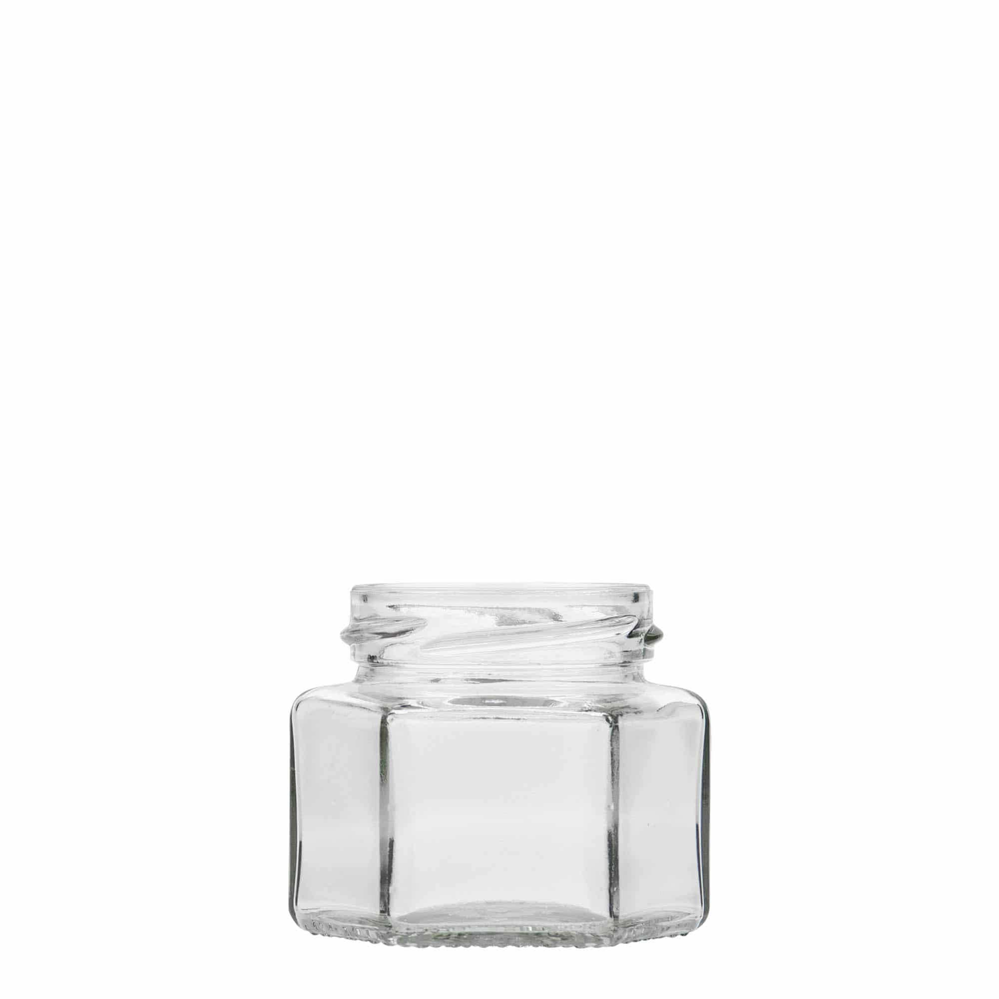 Εξάγωνο βάζο 106 ml, στόμιο: twist-off (TO 53) Εξάγωνο βάζο 106 ml, στόμιο: twist-off (TO 53)
