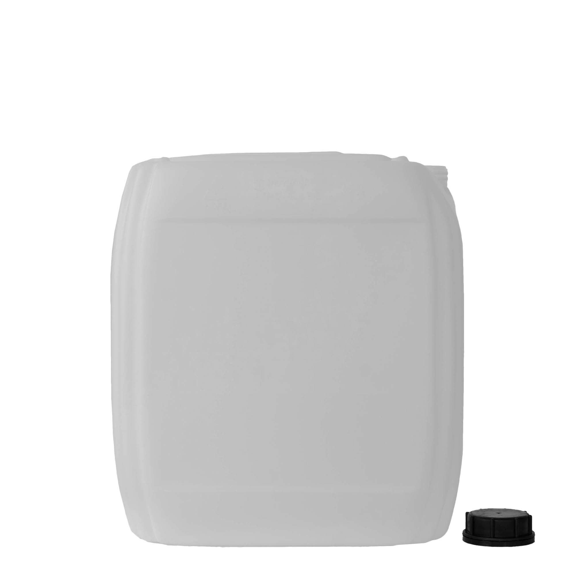 Μπιτόνι 30 l, ορθογώνιο, πλαστικό HDPE, φυσικό χρώμα, στόμιο: ND 60