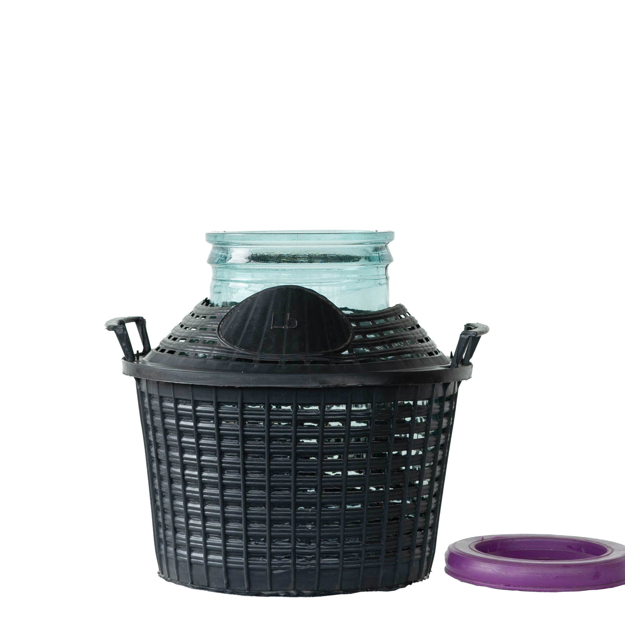 Νταμιτζάνα 50 l με φαρδύ λαιμό, γυάλινη, στόμιο: χωνευτό πώμα Νταμιτζάνα 50 l με φαρδύ λαιμό, γυάλινη, στόμιο: χωνευτό πώμα