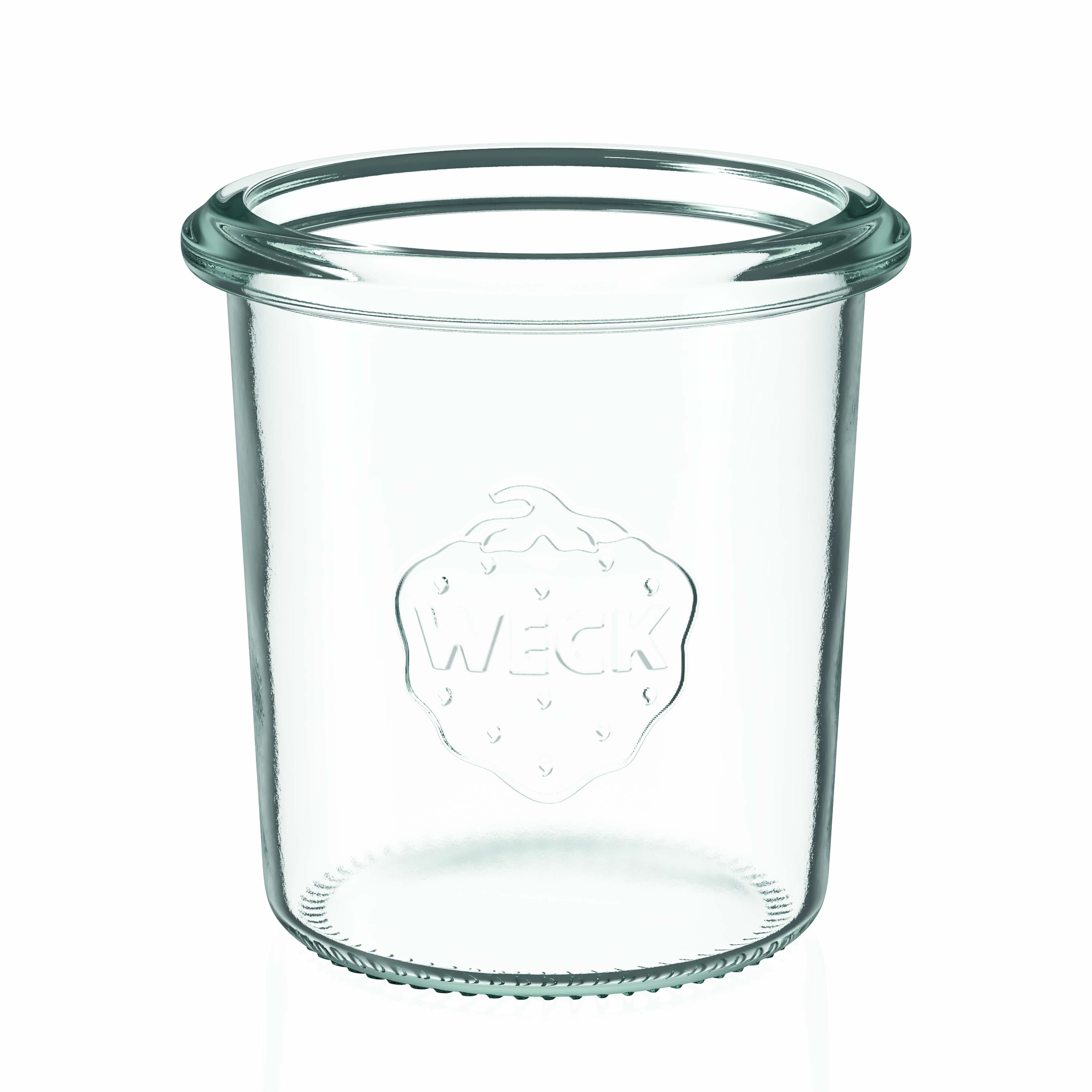12x Κυλινδρικό βάζο WECK 160 ml με γυάλινο καπάκι RR 60