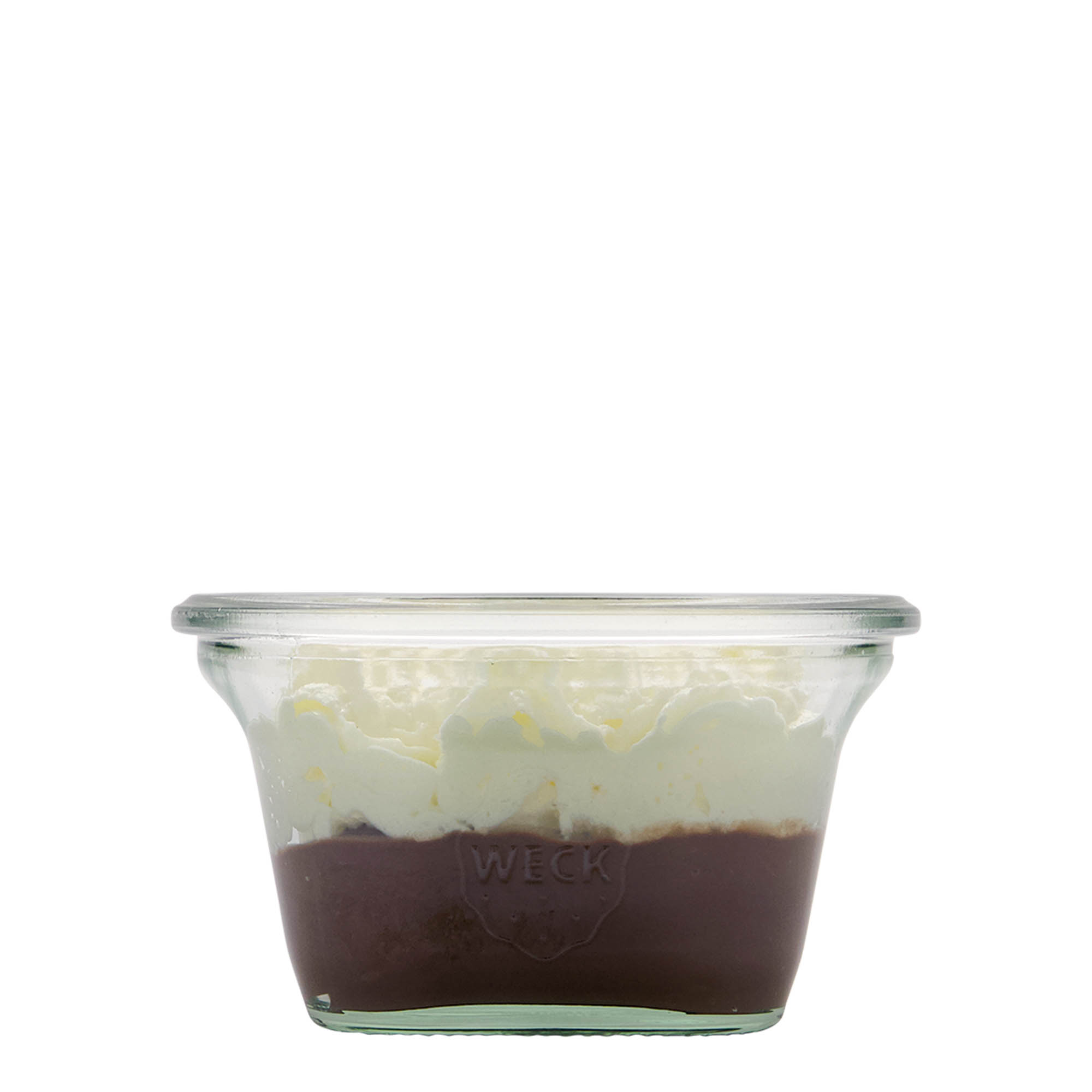Τετράγωνο βάζο WECK 290 ml, τετράγωνο, στόμιο: στρογγυλεμένο χείλος Τετράγωνο βάζο WECK 290 ml, τετράγωνο, στόμιο: στρογγυλεμένο χείλος