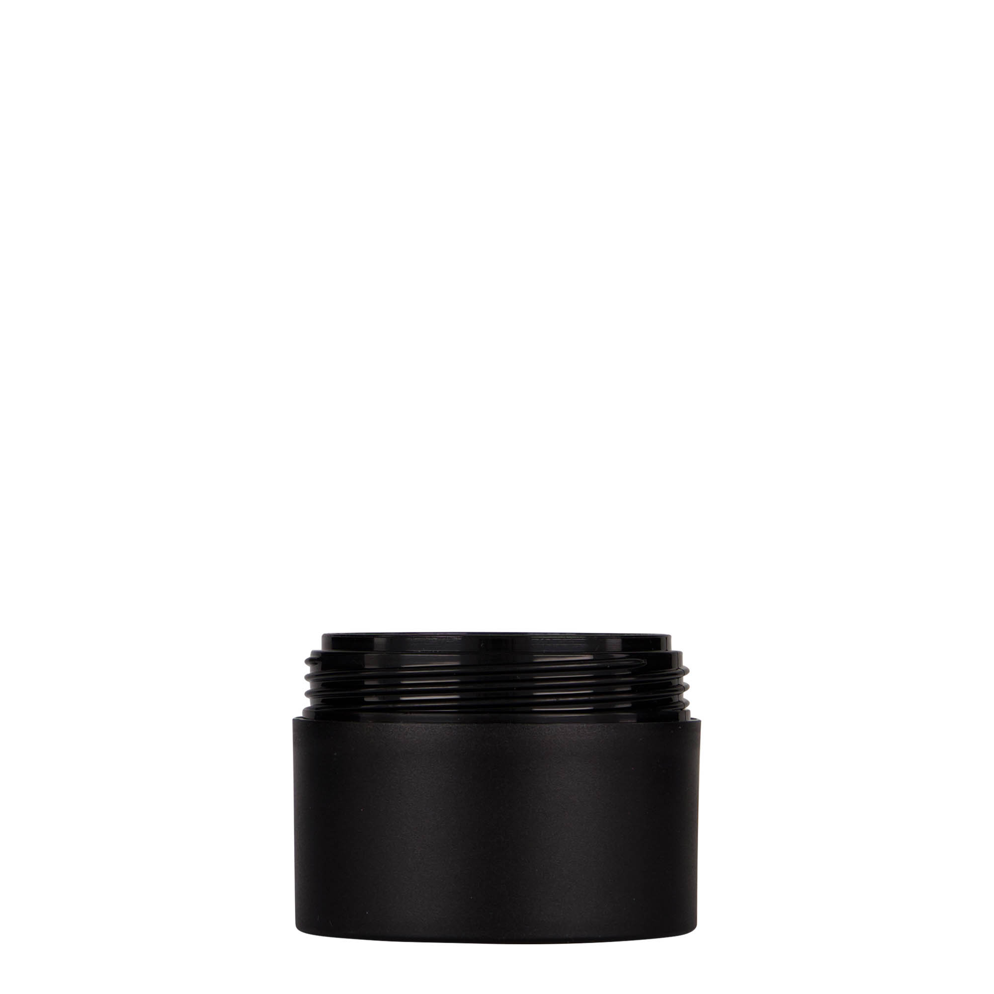 Πλαστικό βάζο 'Antonella' 50 ml, PP, μαύρο, στόμιο: βιδωτό πώμα