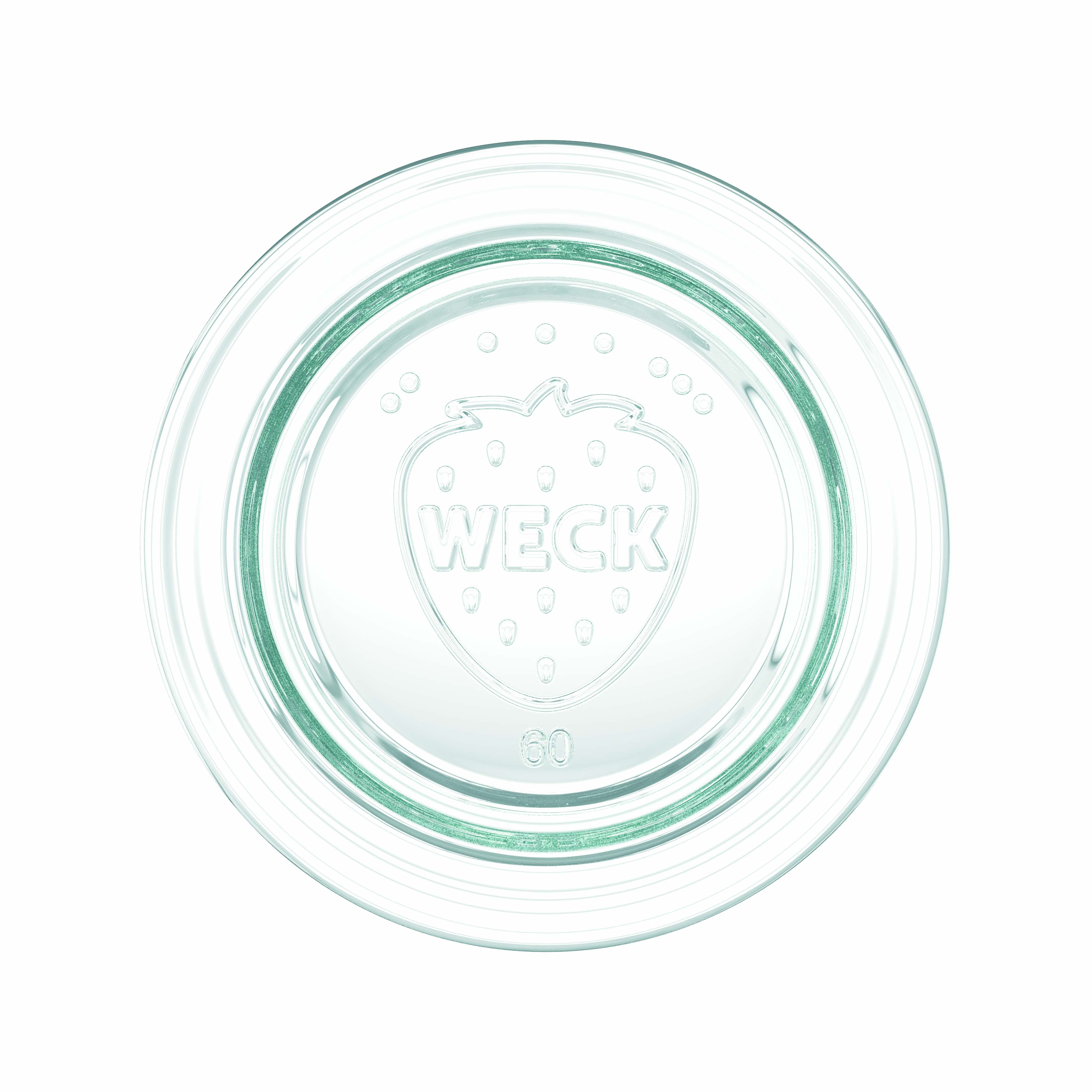 12x Κυλινδρικό βάζο WECK 50 ml με γυάλινο καπάκι RR 60