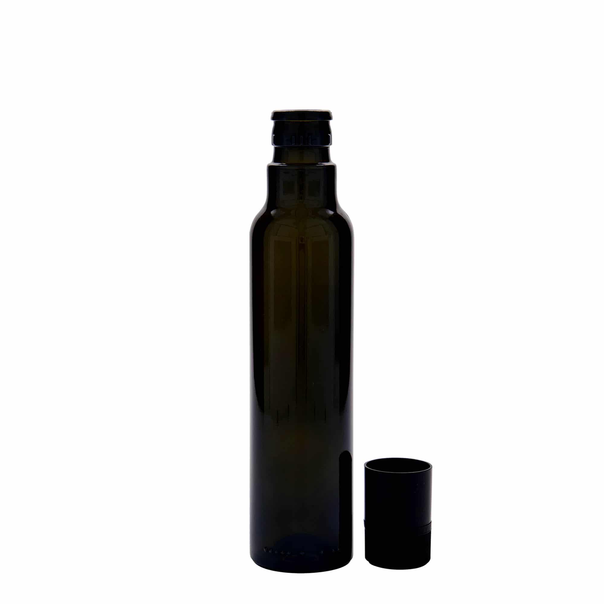 Μπουκάλι για ξίδι/λάδι 'Willy New' 250 ml, γυάλινο, πράσινο αντικέ, στόμιο: DOP