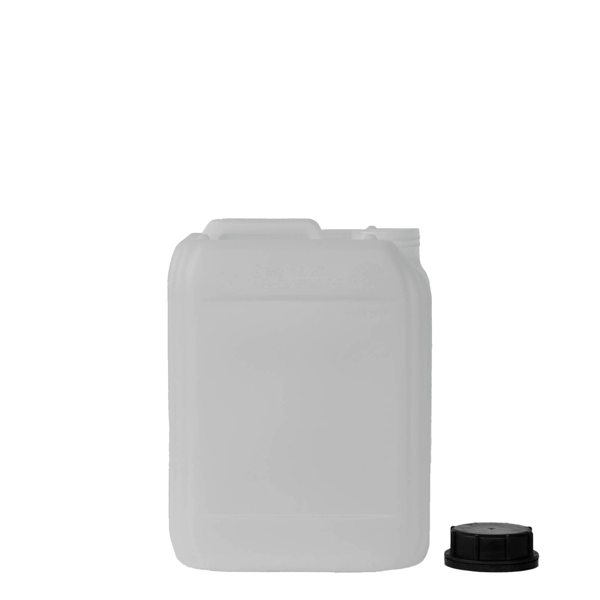 5 l δοχείο, ορθογώνιο, πλαστικό HDPE, φυσικό, στόμιο: ND 55