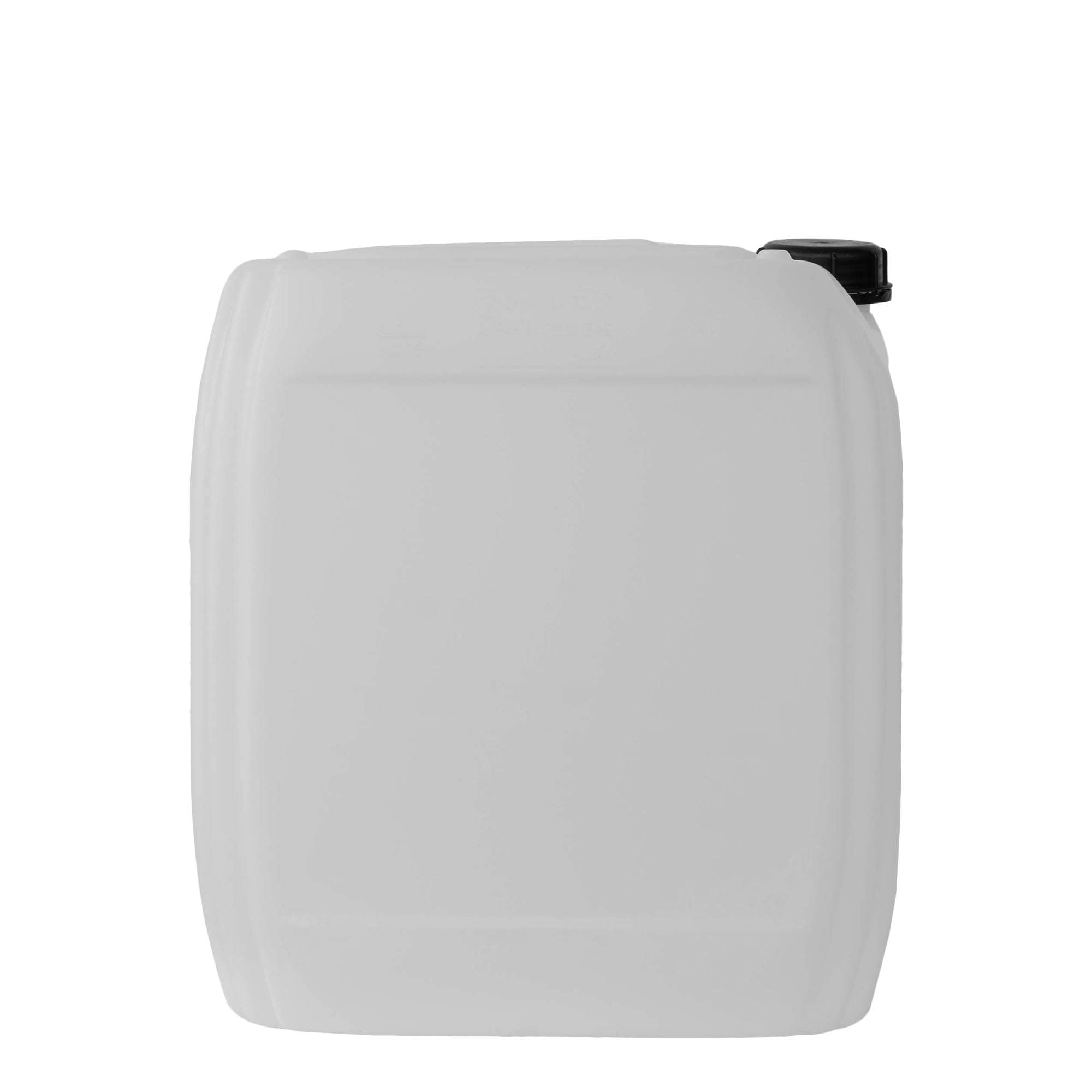 Μπιτόνι 25 l, ορθογώνιο, πλαστικό HDPE, φυσικό χρώμα, στόμιο: ND 60