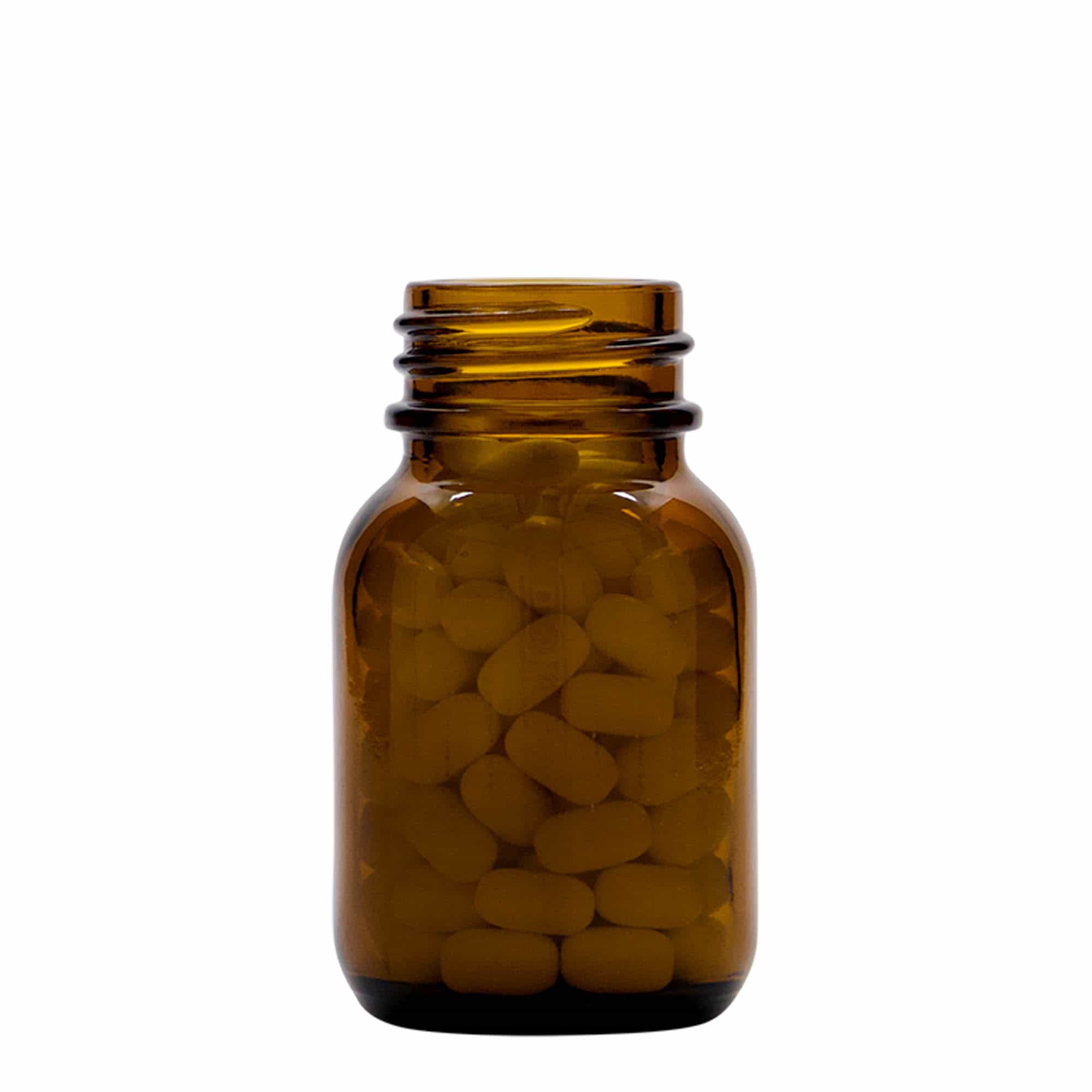 Βάζο με φαρδύ λαιμό 50 ml, καφέ, στόμιο: DIN 32