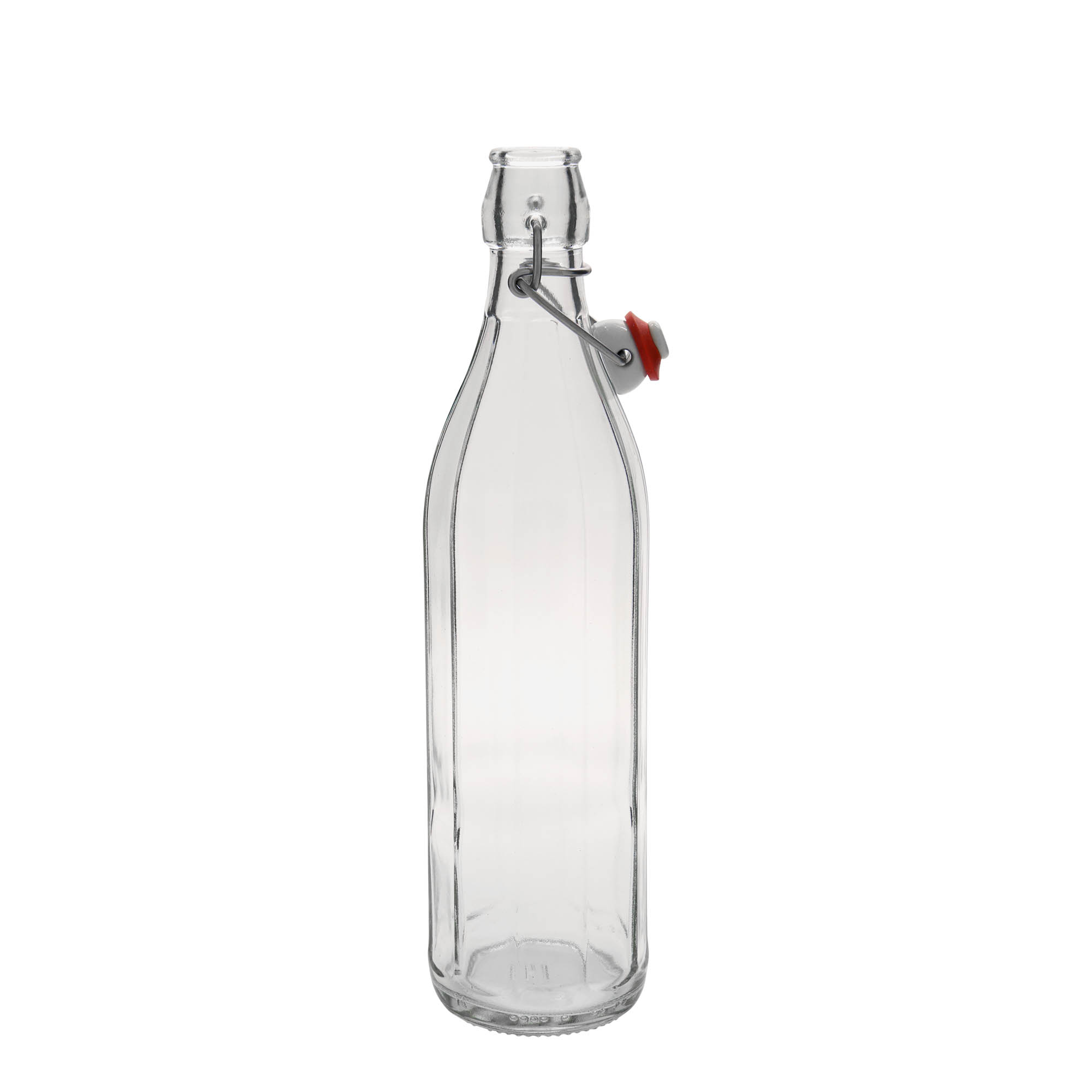 Γυάλινο μπουκάλι 'Bravo' 750 ml, δεκάγωνο, στόμιο: μηχανικό πώμα
