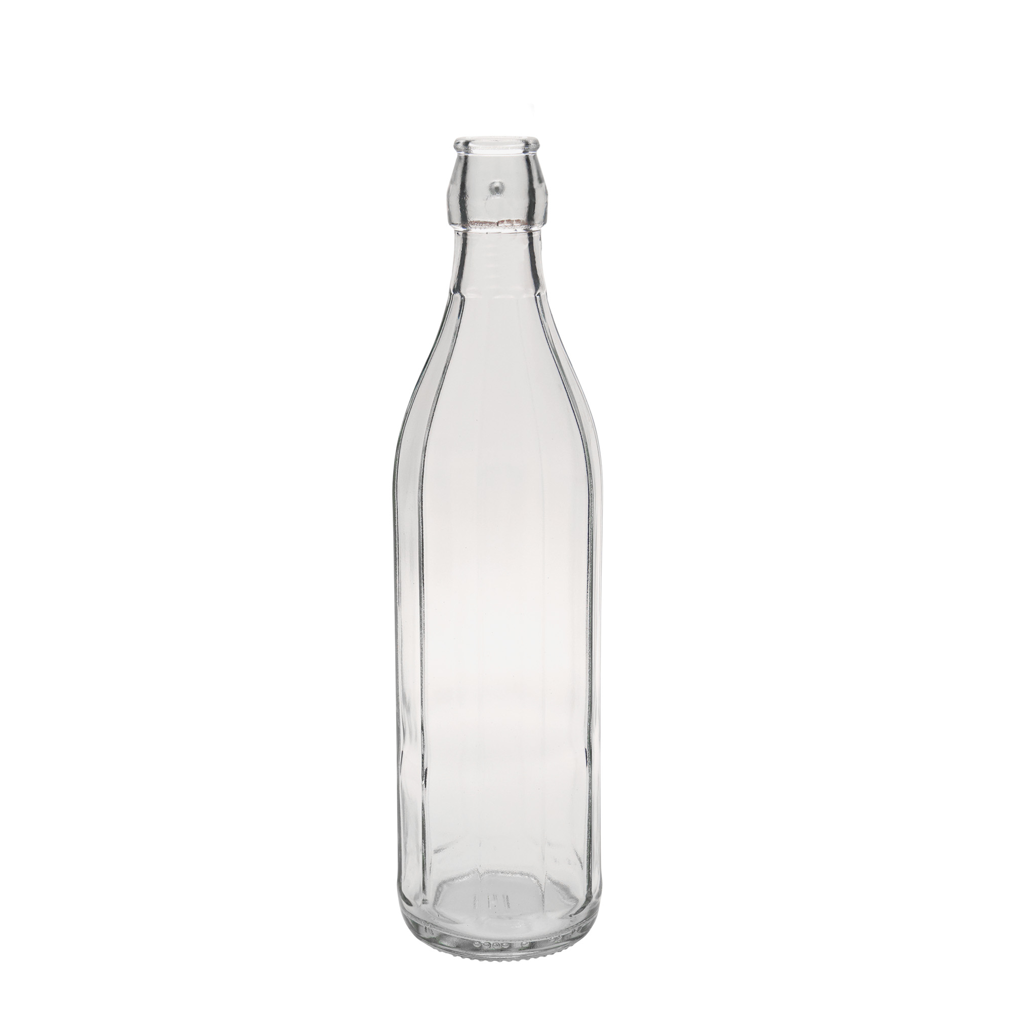 Γυάλινο μπουκάλι 'Bravo' 750 ml, δεκάγωνο, στόμιο: μηχανικό πώμα Γυάλινο μπουκάλι 'Bravo' 750 ml, δεκάγωνο, στόμιο: μηχανικό πώμα