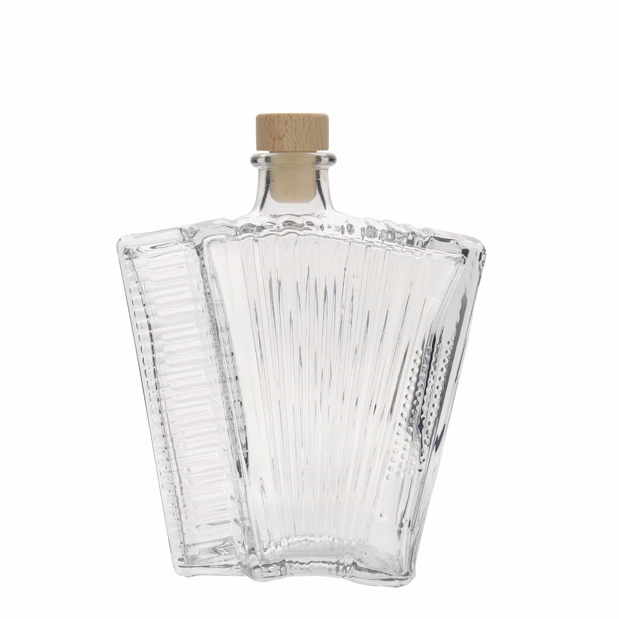 Γυάλινο μπουκάλι 'Ακορντεόν' 500 ml, στόμιο: φελλός