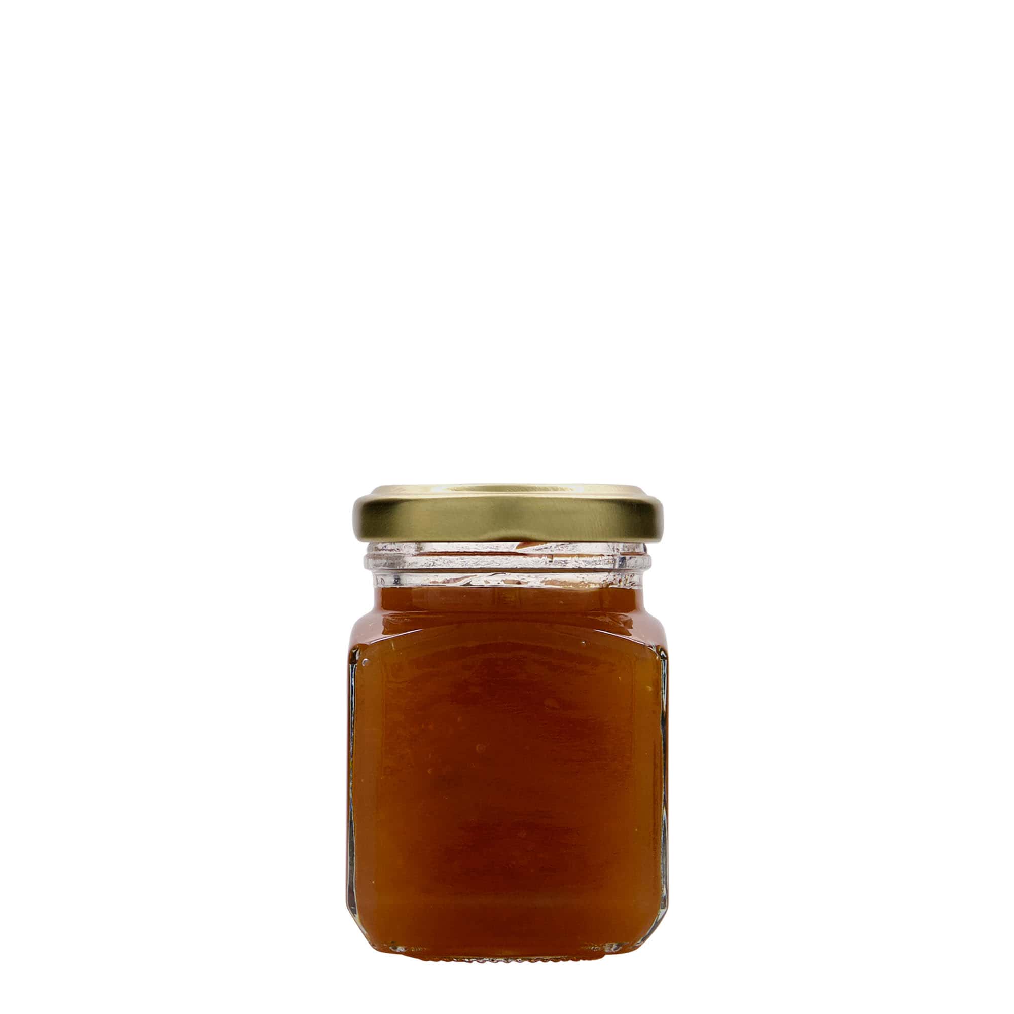 Τετράγωνο βάζο 106 ml, στόμιο: twist-off (TO 48)