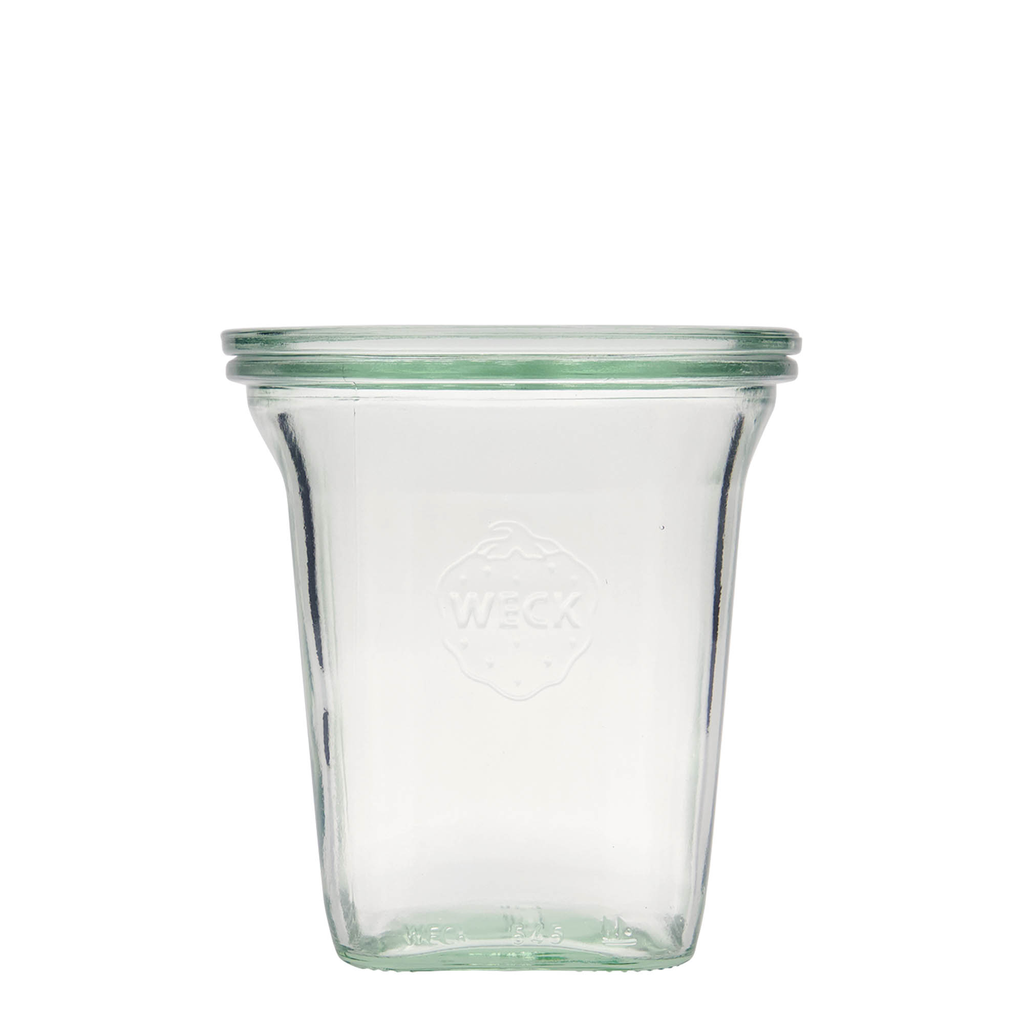 Τετράγωνο βάζο WECK 545 ml, τετράγωνο, στόμιο: στρογγυλεμένο χείλος