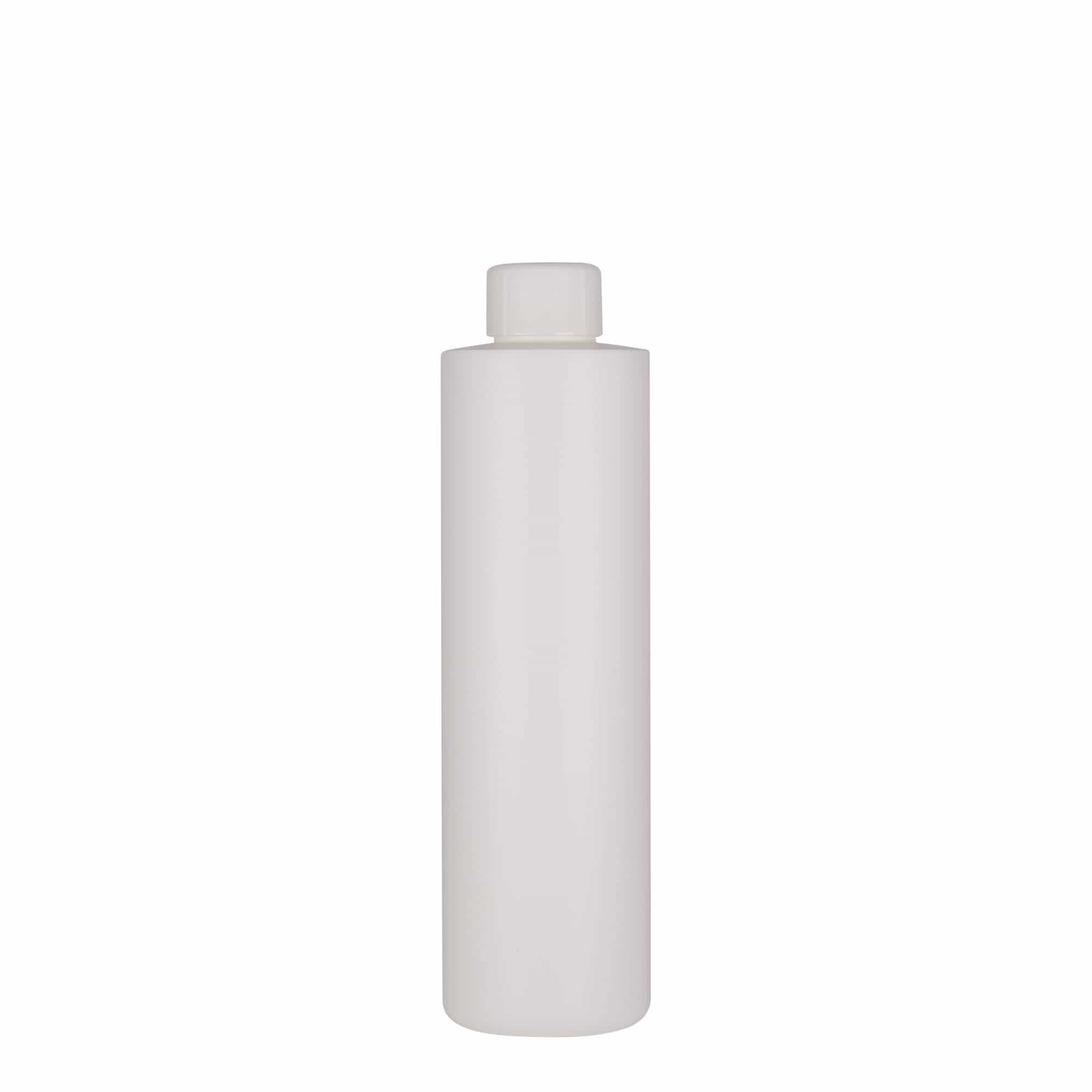 Πλαστικό μπουκάλι 'Pipe' 250 ml, HDPE, λευκό, στόμιο: GPI 24/410
