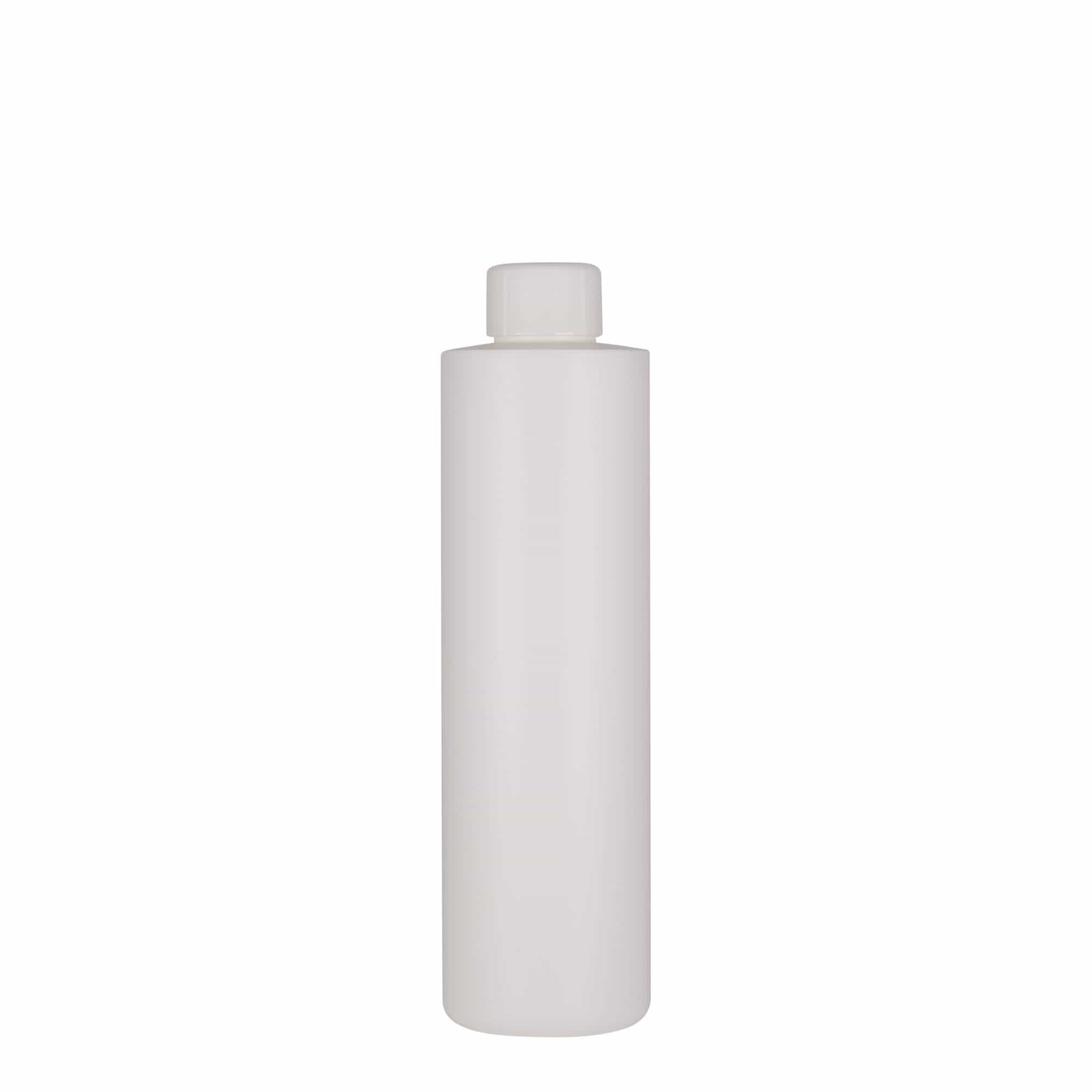 250 ml πλαστικό μπουκάλι 'Pipe', HDPE, λευκό, στόμιο: 24/410