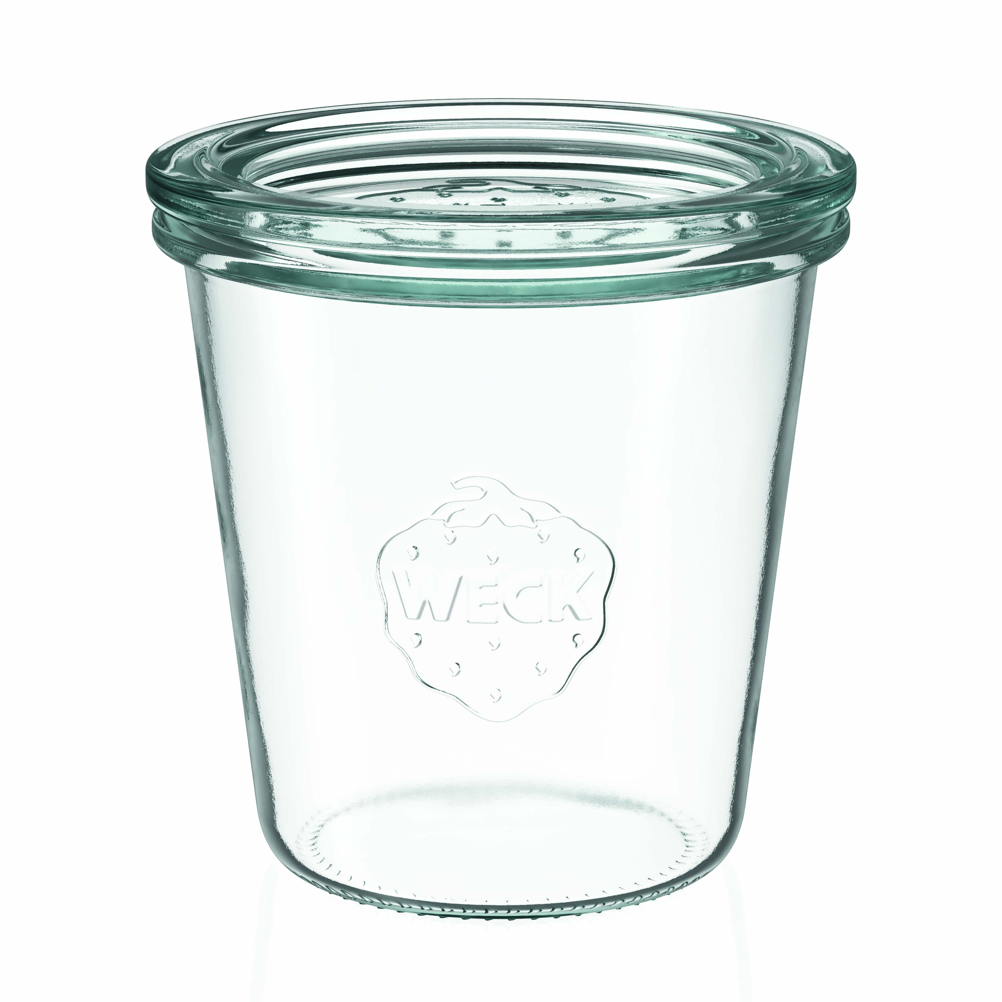 6x Ψηλό κυλινδρικό βάζο WECK 290 ml με γυάλινο καπάκι RR 80