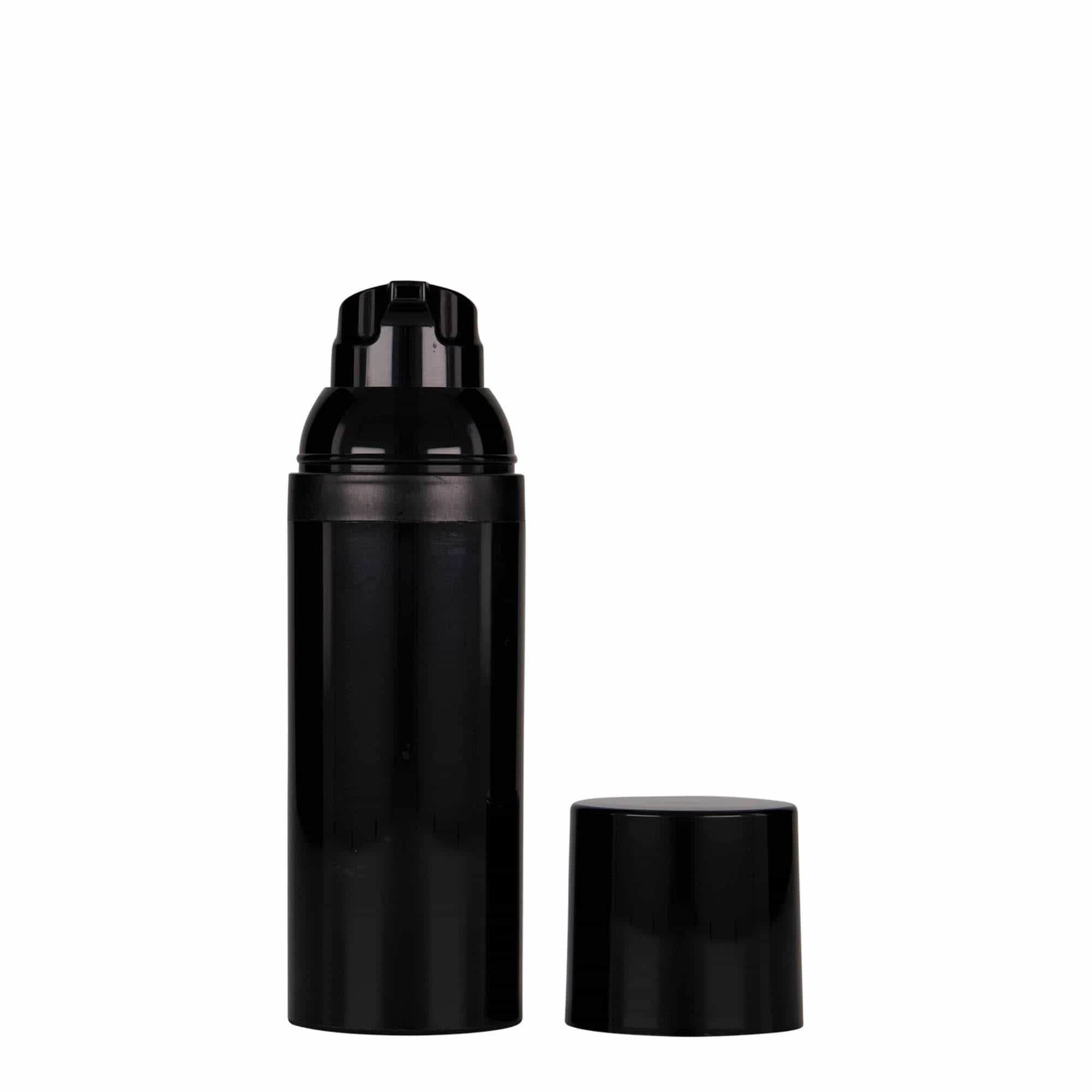 Airless Dispenser 'Mezzo' 50 ml, πλαστικό PP, μαύρο