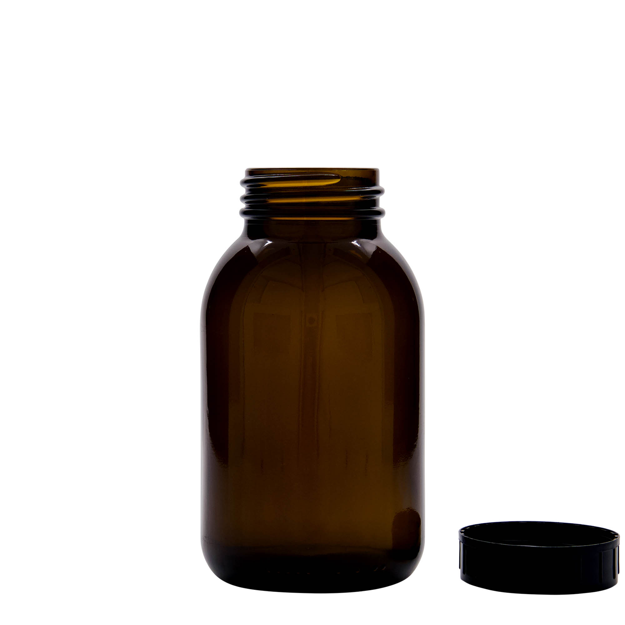 Βάζο με φαρδύ λαιμό 500 ml, καφέ, στόμιο: DIN 55 Βάζο με φαρδύ λαιμό 500 ml, καφέ, στόμιο: DIN 55