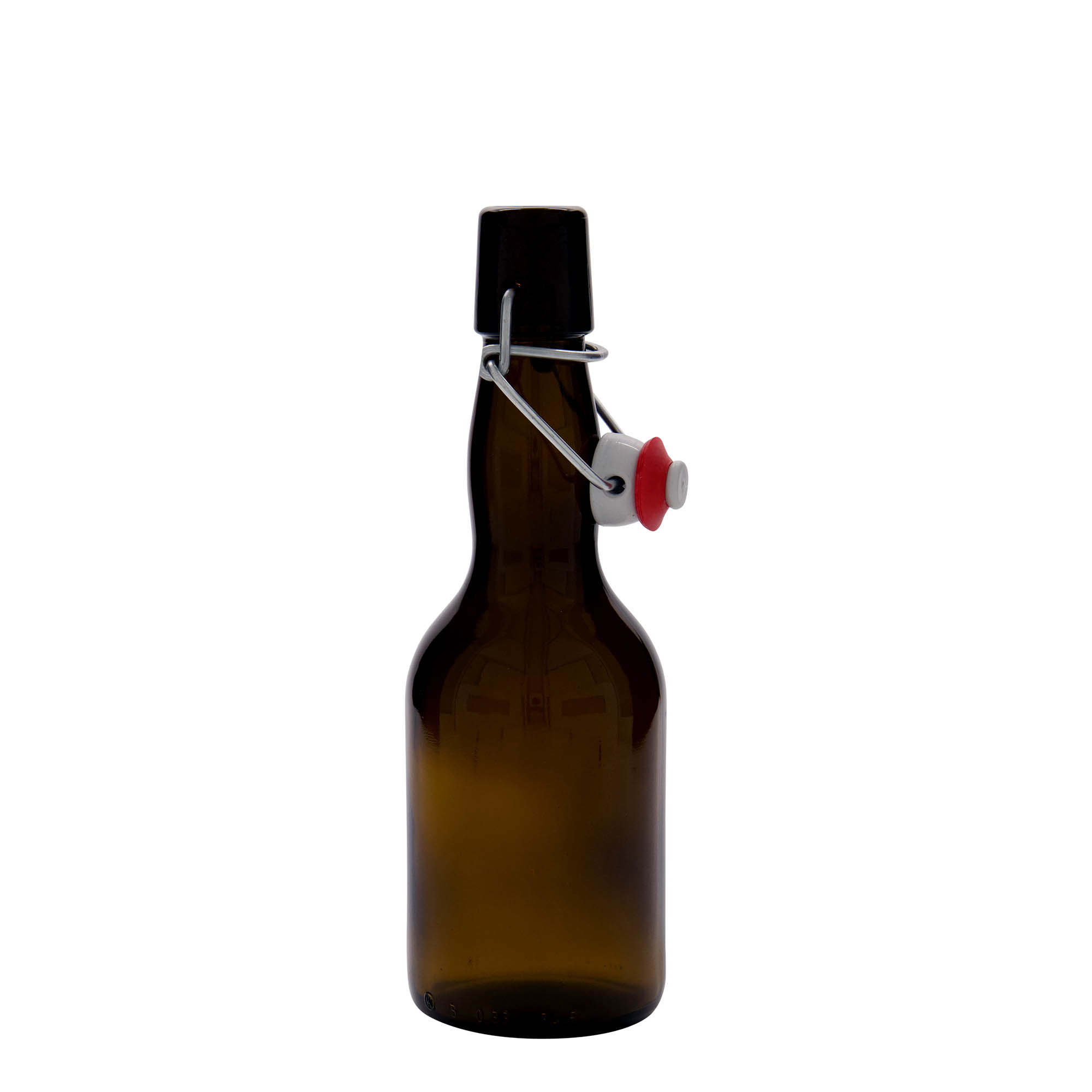 Μπουκάλι μπύρας με φαρδύ λαιμό 330 ml, γυάλινο, καφέ, στόμιο: μηχανικό πώμα