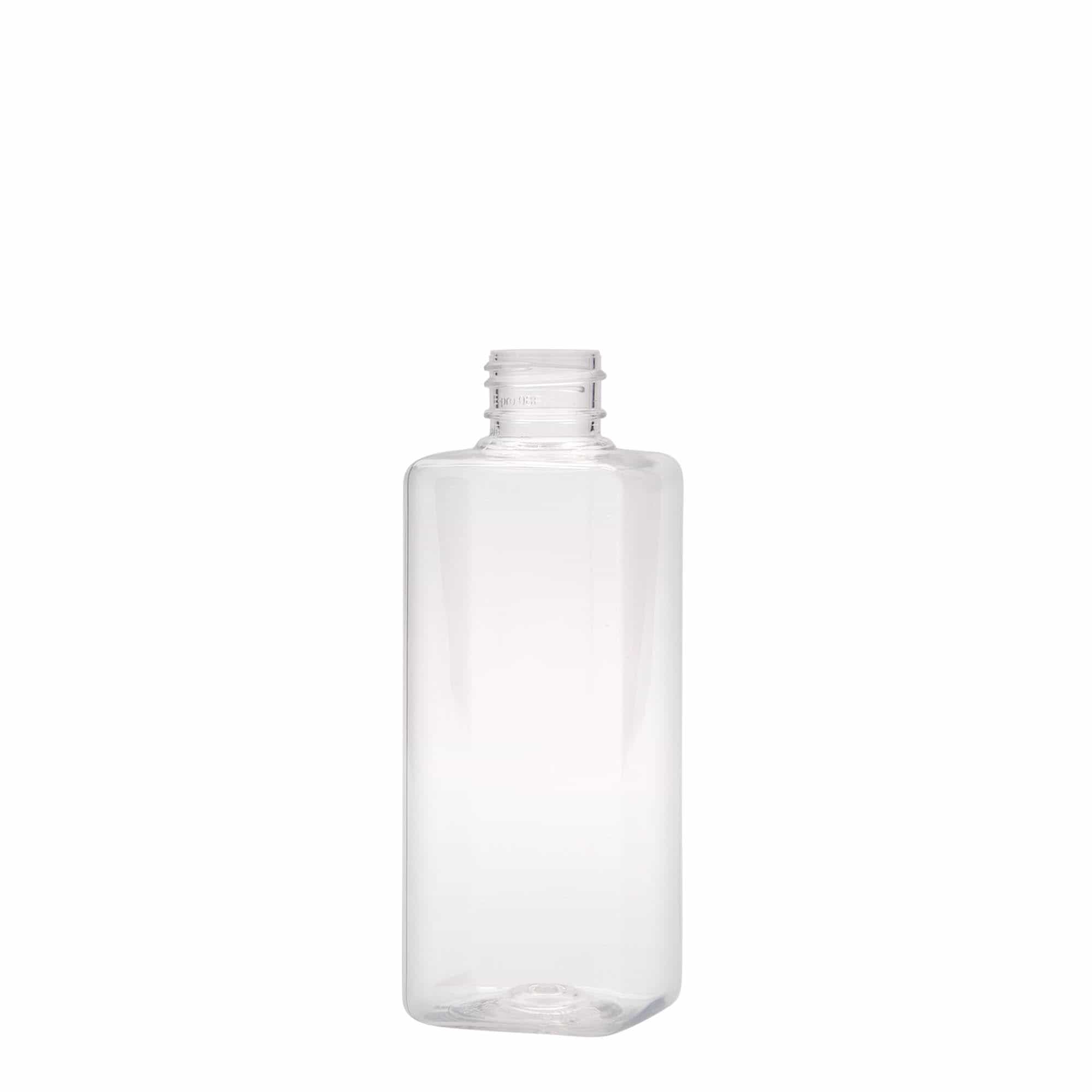 Μπουκάλι PET 'Karl' 200 ml, τετράγωνο, πλαστικό, στόμιο: GPI 24/410
