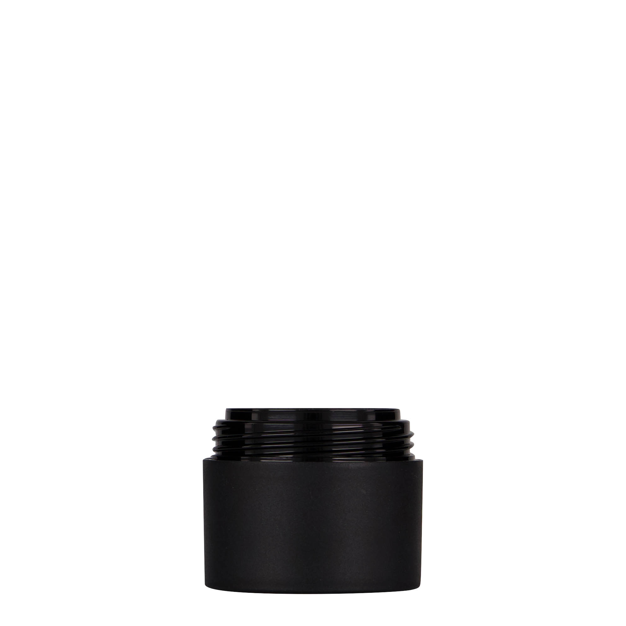 Πλαστικό βάζο 'Antonella' 30 ml, PP, μαύρο, στόμιο: βιδωτό πώμα Πλαστικό βάζο 'Antonella' 30 ml, PP, μαύρο, στόμιο: βιδωτό πώμα