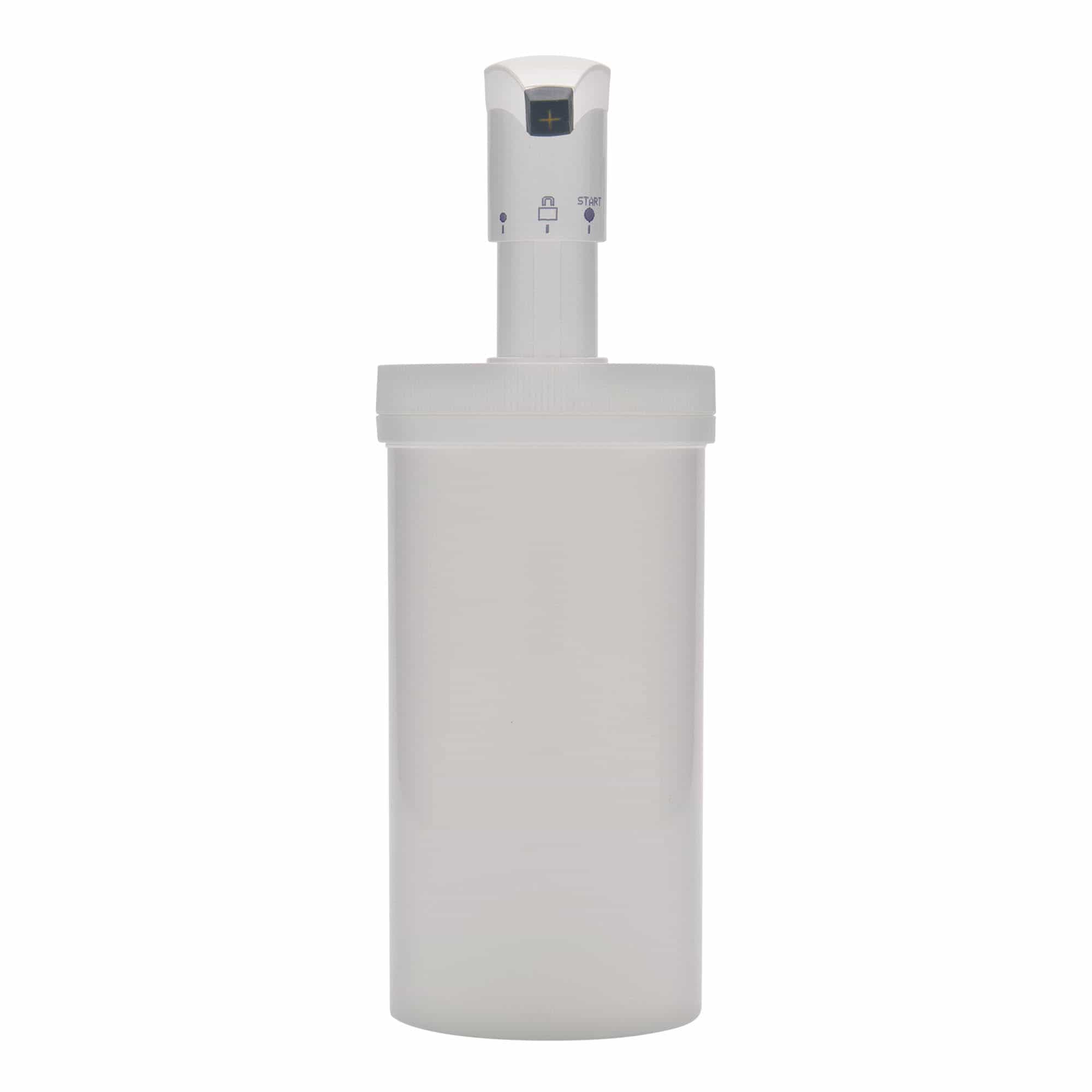 Μπουκάλι με αντλία 'Securibox' 655 ml, πλαστικό PP, λευκό, στόμιο: βιδωτό πώμα