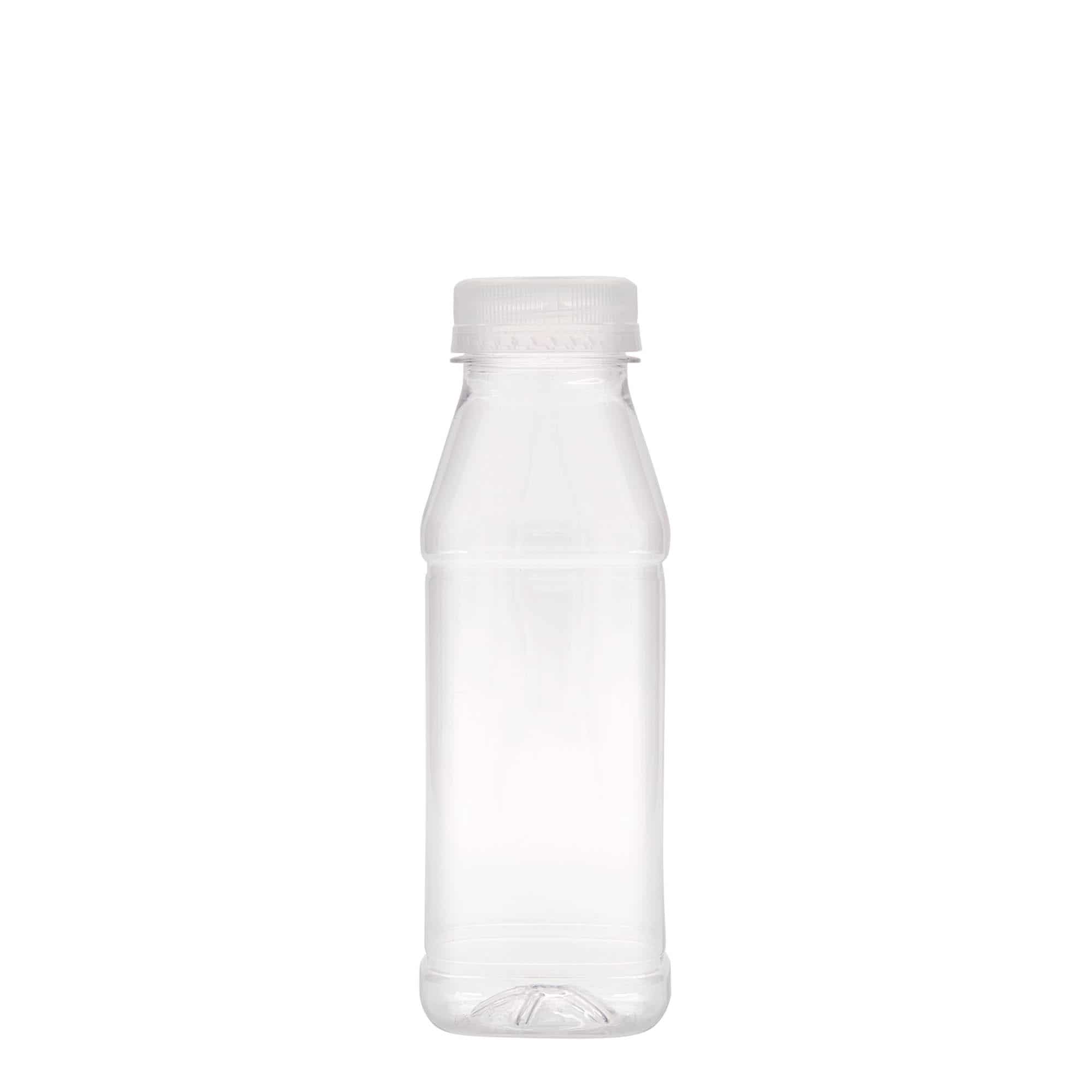 Μπουκάλι PET 'Milk and Juice Carré' 330 ml, τετράγωνο, πλαστικό, στόμιο: 38 mm