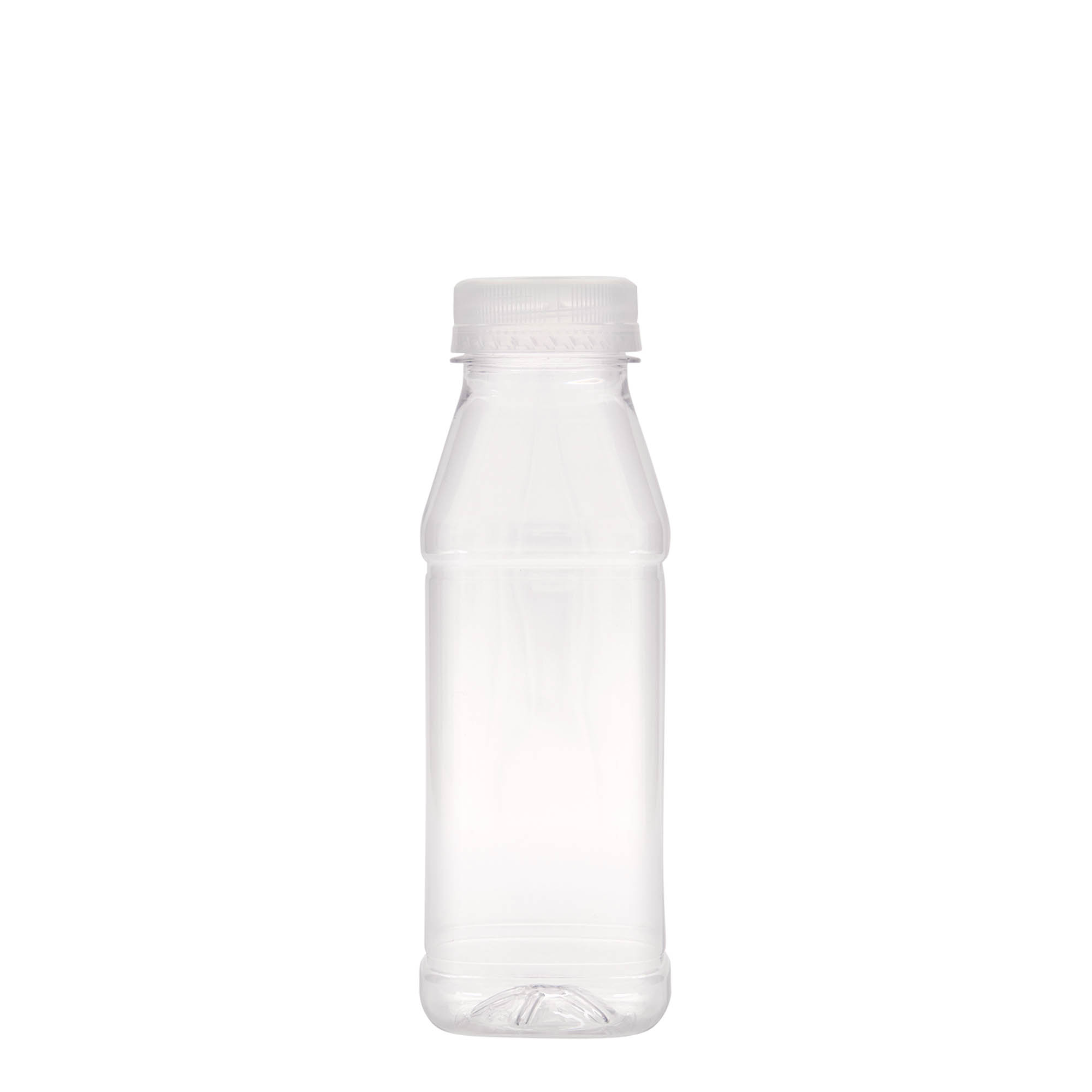 Μπουκάλι PET 'Milk and Juice Carré' 330 ml, τετράγωνο, πλαστικό, στόμιο: 38 mm