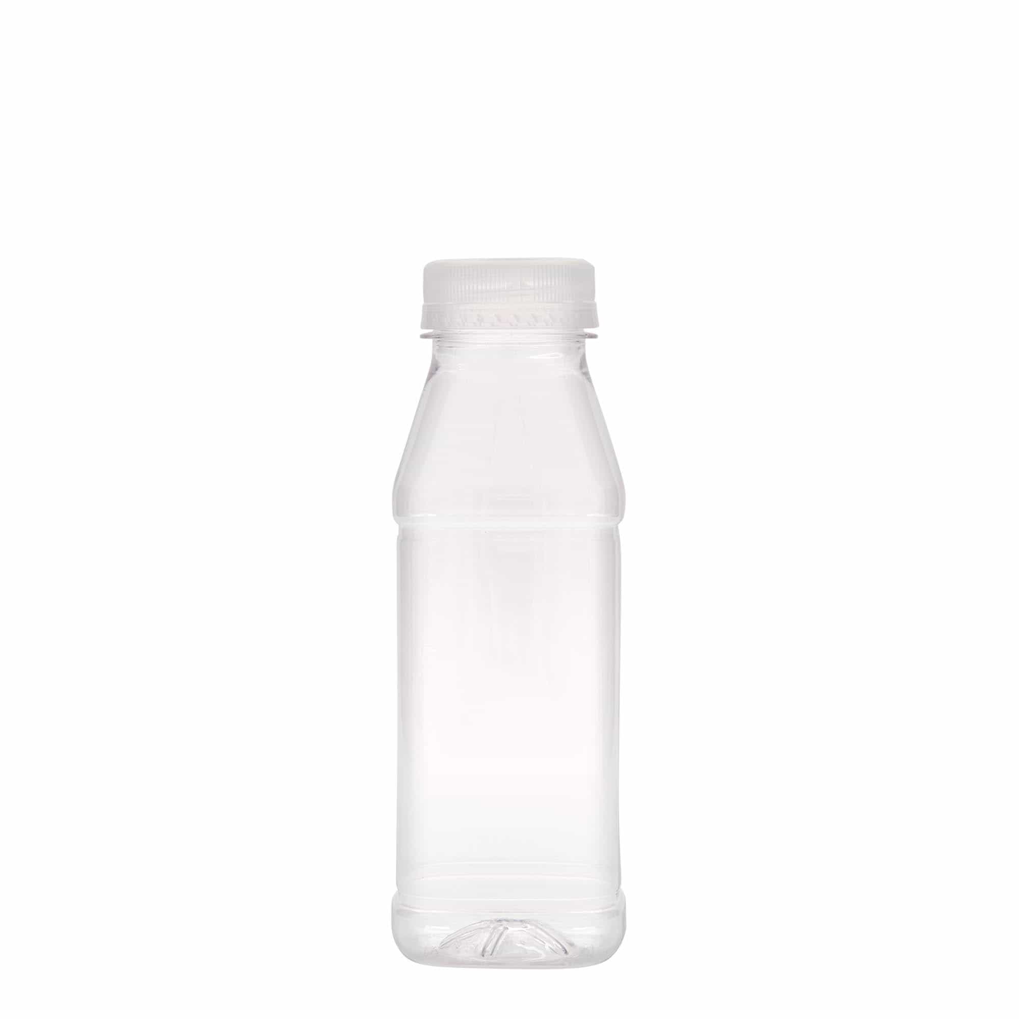 Μπουκάλι PET 'Milk and Juice Carré' 330 ml, τετράγωνο, πλαστικό, στόμιο: 38 mm