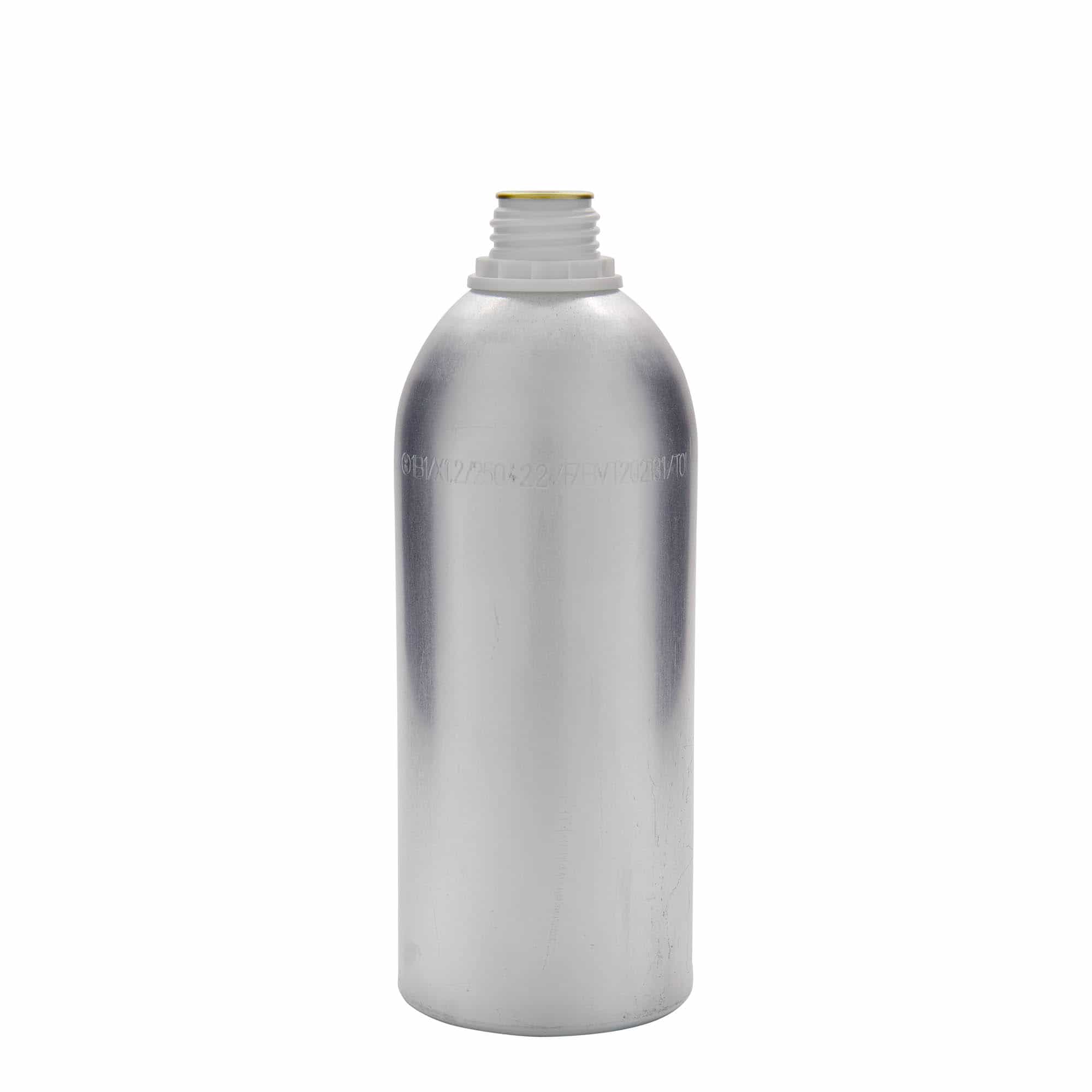 Μπουκάλι αλουμινίου 1100 ml, μεταλλικό, ασημί, στόμιο: DIN 32