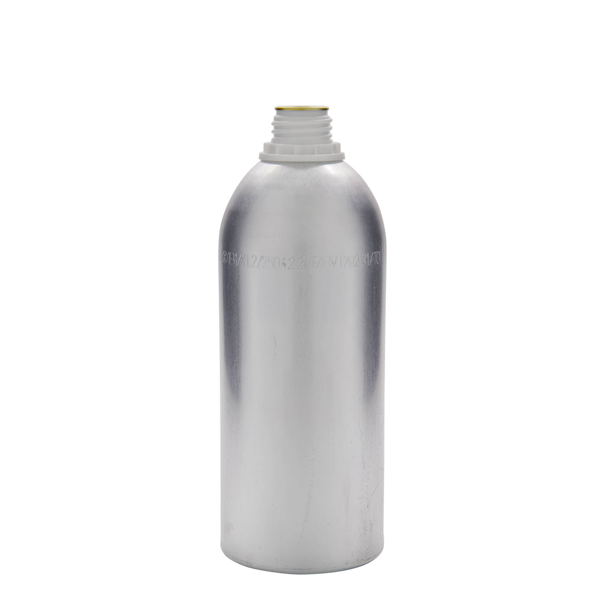 Μπουκάλι αλουμινίου 1100 ml, μεταλλικό, ασημί, στόμιο: DIN 32