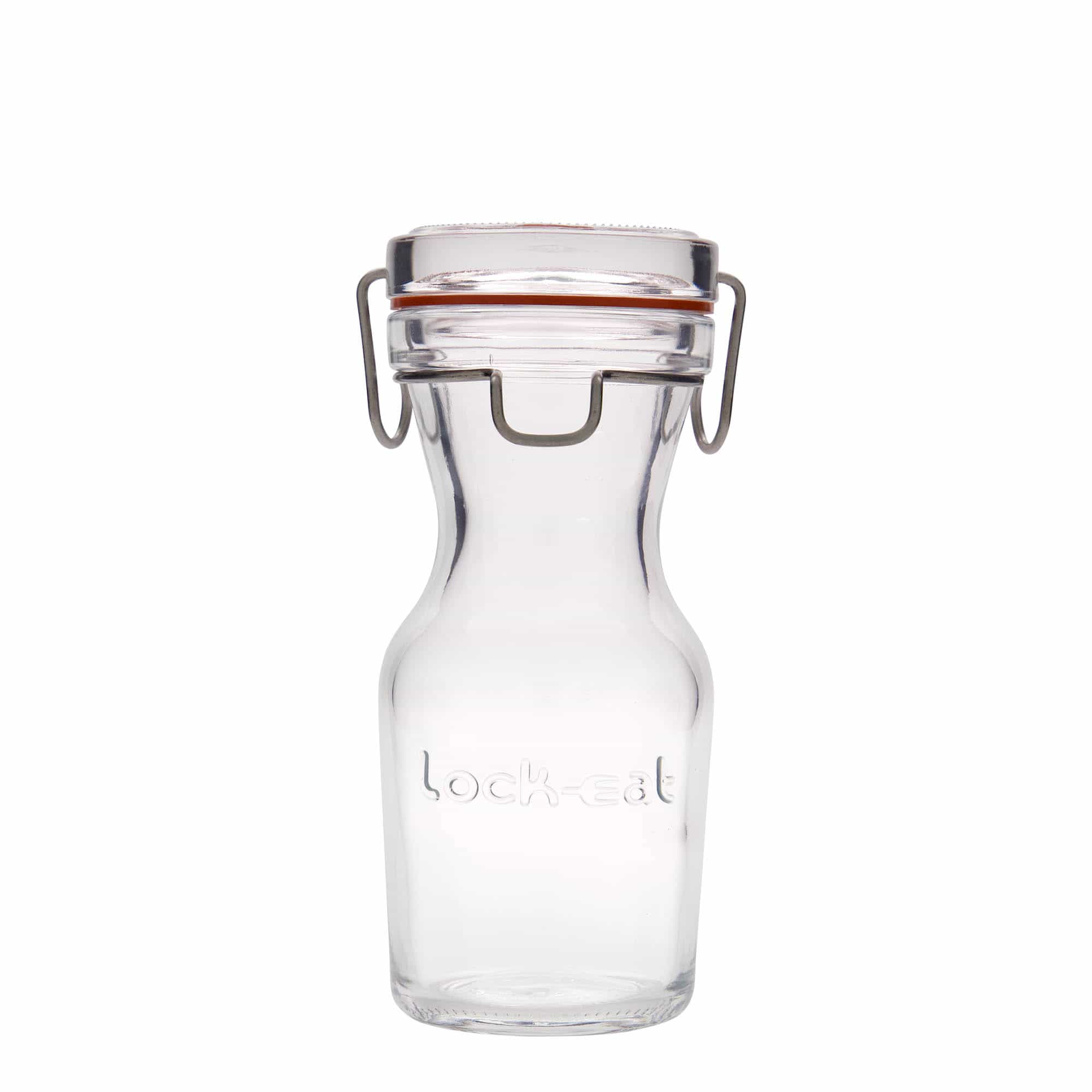 Γυάλινη καράφα 'Lock-Eat' 250 ml, στόμιο: καπάκι με κλιπ