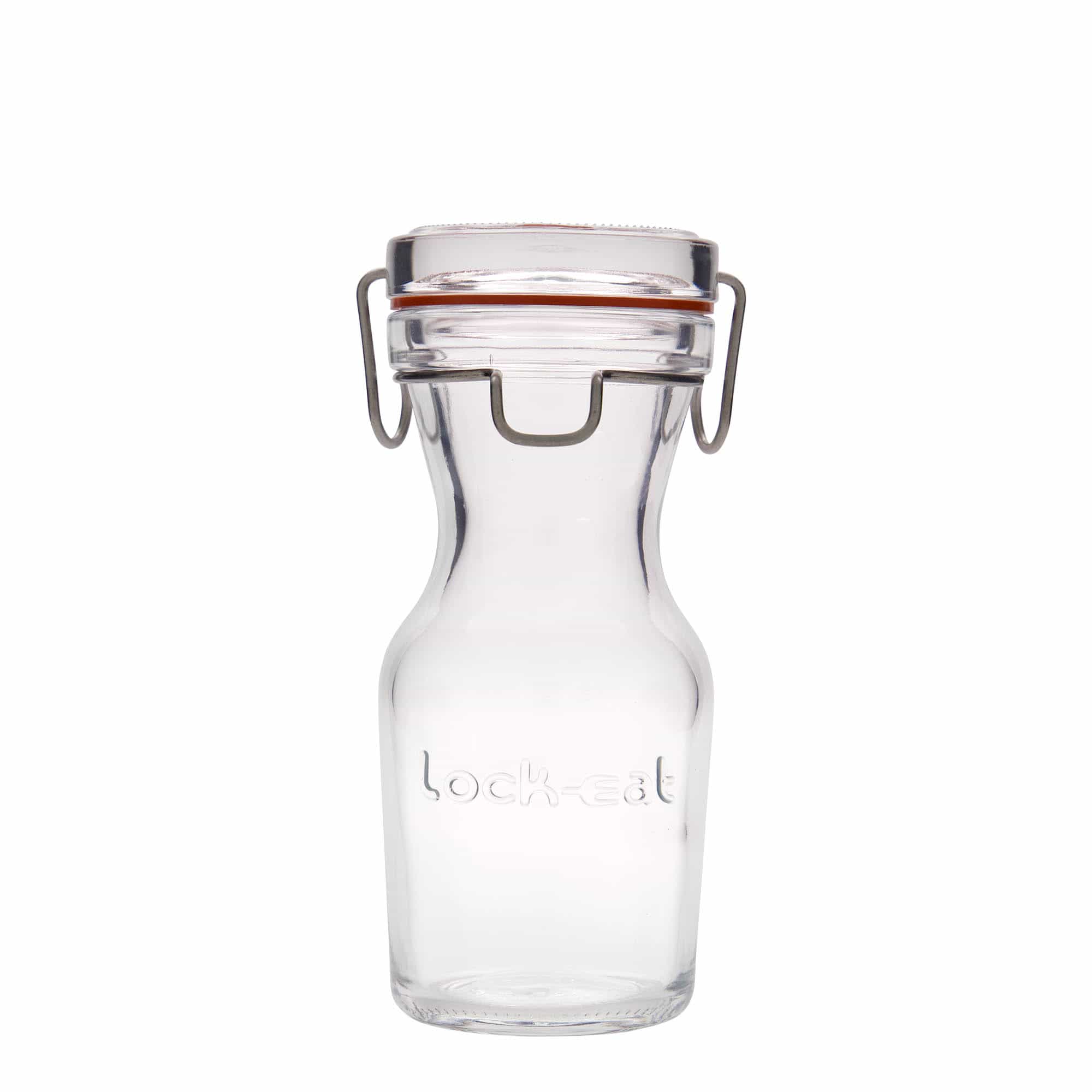 250 ml γυάλινη καράφα 'Lock-Eat', στόμιο: κλείσιμο με σύρμα ανοιγόμενο