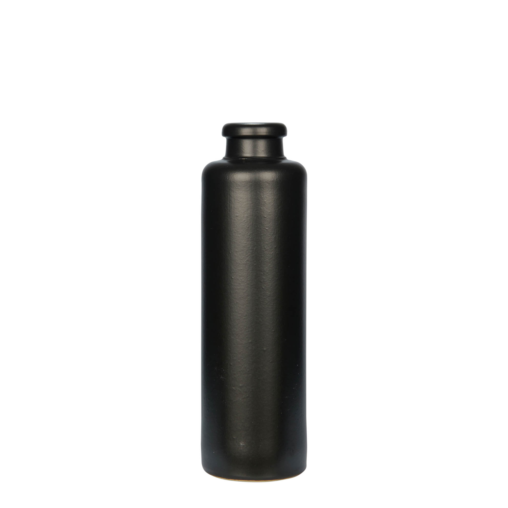 Κεραμικό μπουκάλι 200 ml, κεραμικό, μαύρο, στόμιο: φελλός