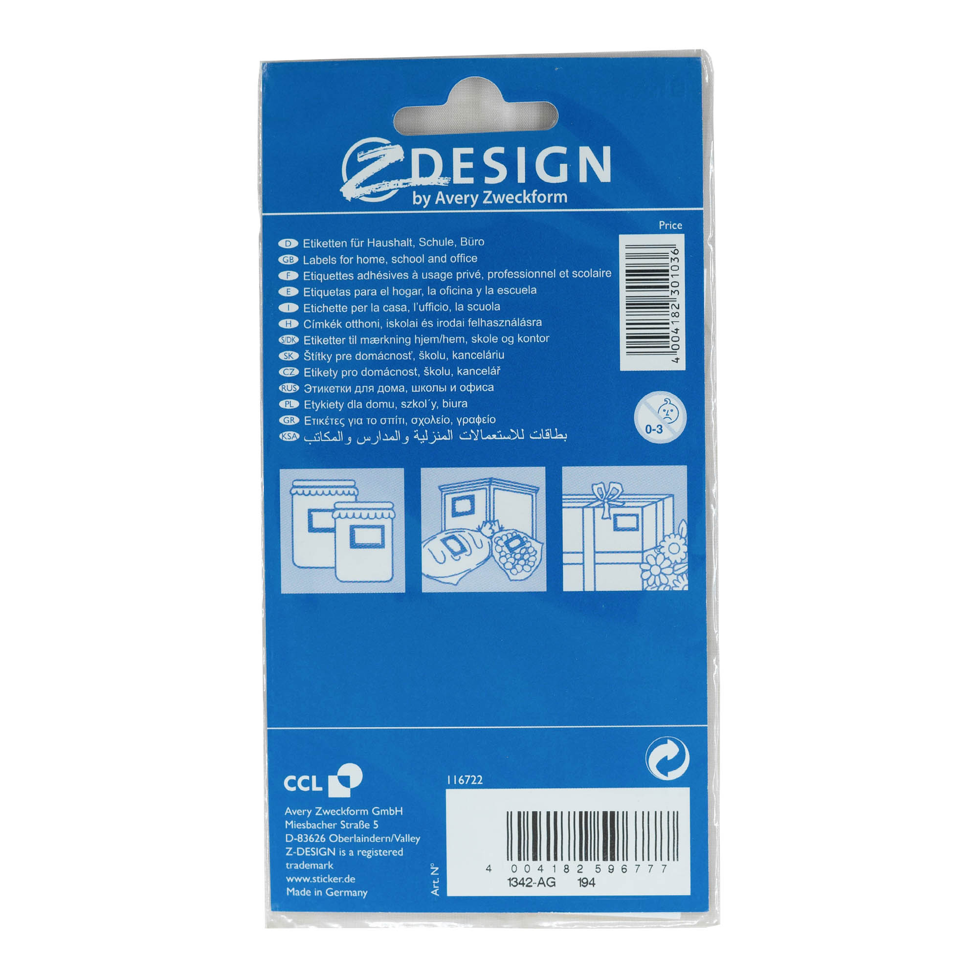 Ετικέτες Zweckform 'Καλάθι με φρούτα', ορθογώνιες, χάρτινες, πολύχρωμες Ετικέτες Zweckform 'Καλάθι με φρούτα', ορθογώνιες, χάρτινες, πολύχρωμες