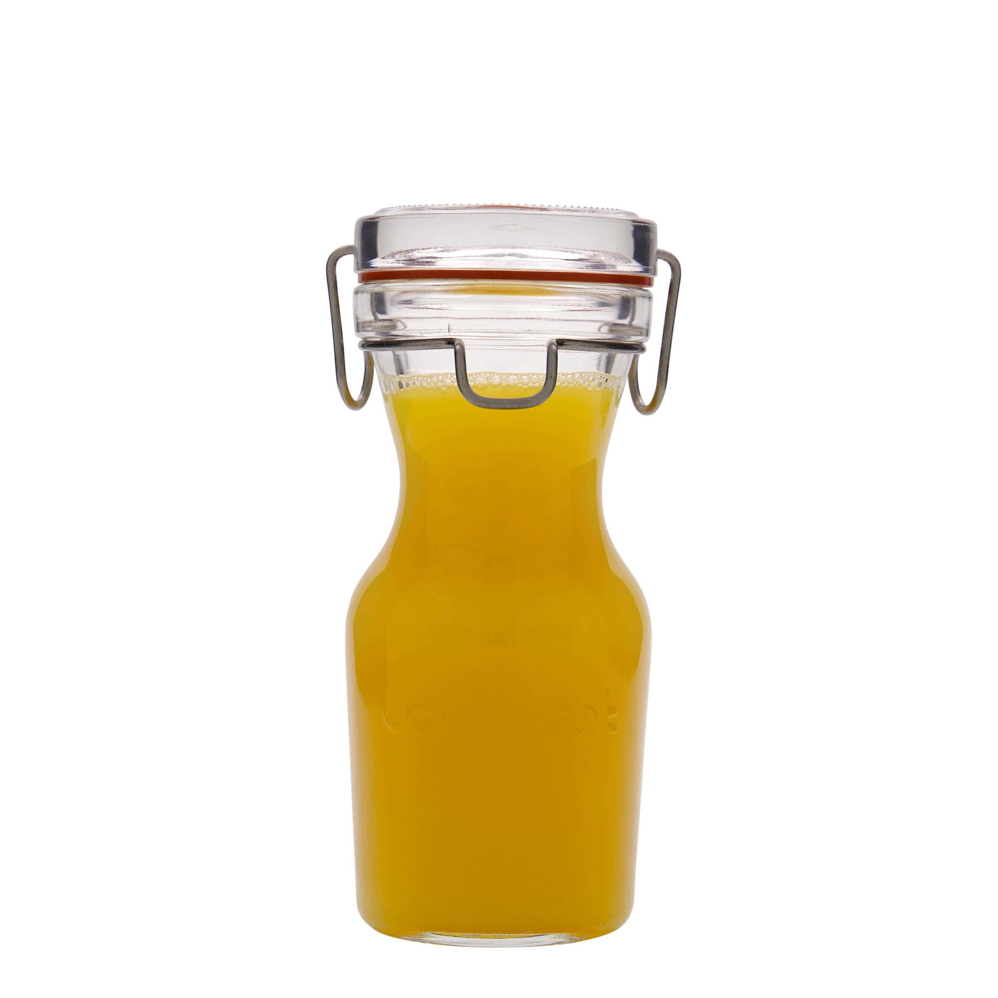 Γυάλινη καράφα 'Lock-Eat' 250 ml, στόμιο: καπάκι με κλιπ
