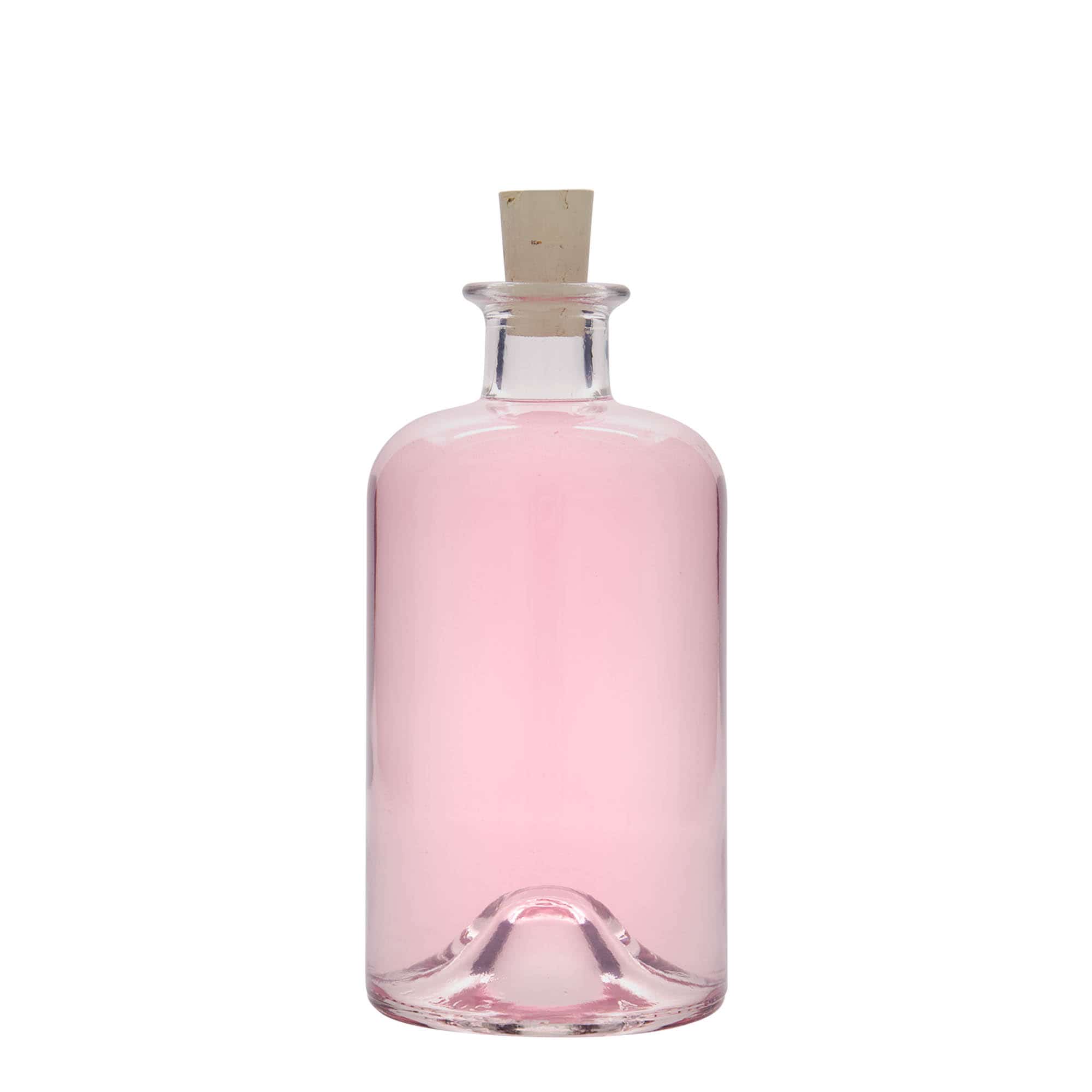 Γυάλινο μπουκάλι φαρμακείου 'Ιατρός' 500 ml, στόμιο: φελλός
