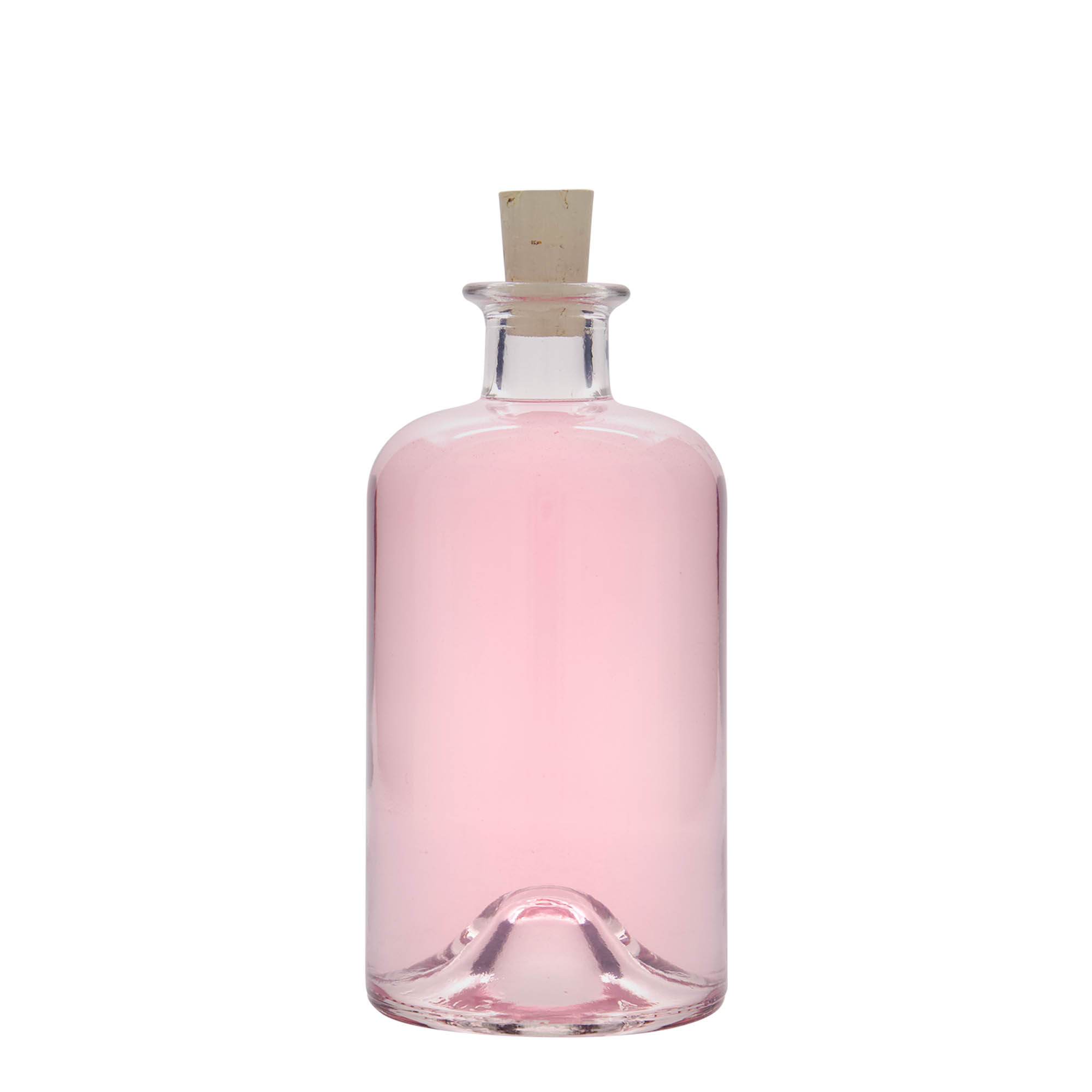 Γυάλινο μπουκάλι φαρμακείου 'Ιατρός' 500 ml, στόμιο: φελλός