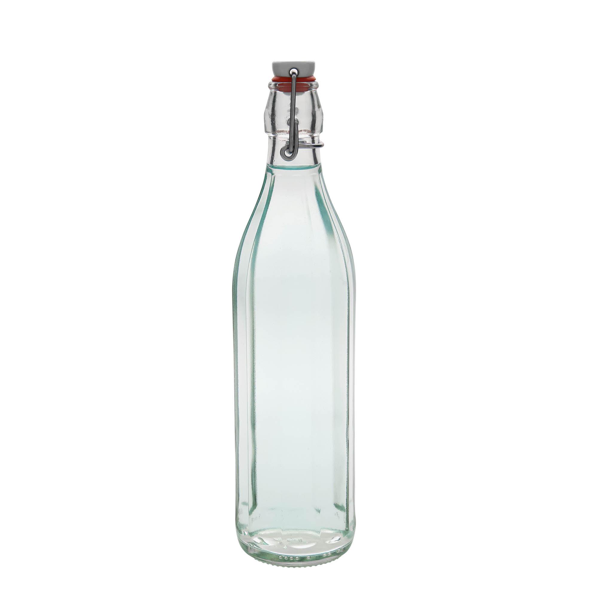 Γυάλινο μπουκάλι 'Bravo' 750 ml, δεκάγωνο, στόμιο: μηχανικό πώμα Γυάλινο μπουκάλι 'Bravo' 750 ml, δεκάγωνο, στόμιο: μηχανικό πώμα