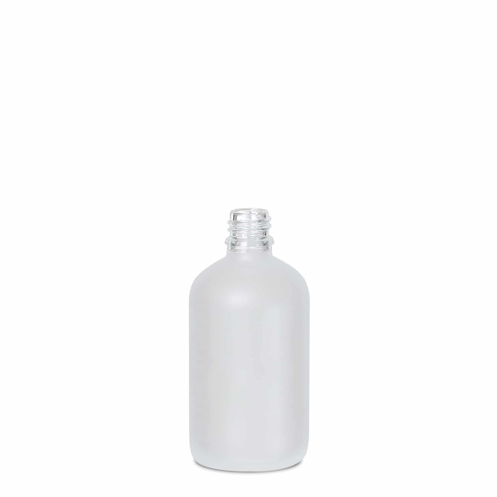 100 ml φιαλίδιο φαρμάκου, γυάλινο, παγωμένο, στόμιο: DIN 18
