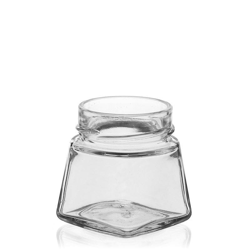 Τετράγωνο βάζο 'Luxor' 106 ml, στόμιο: deep twist-off (DTO 58)