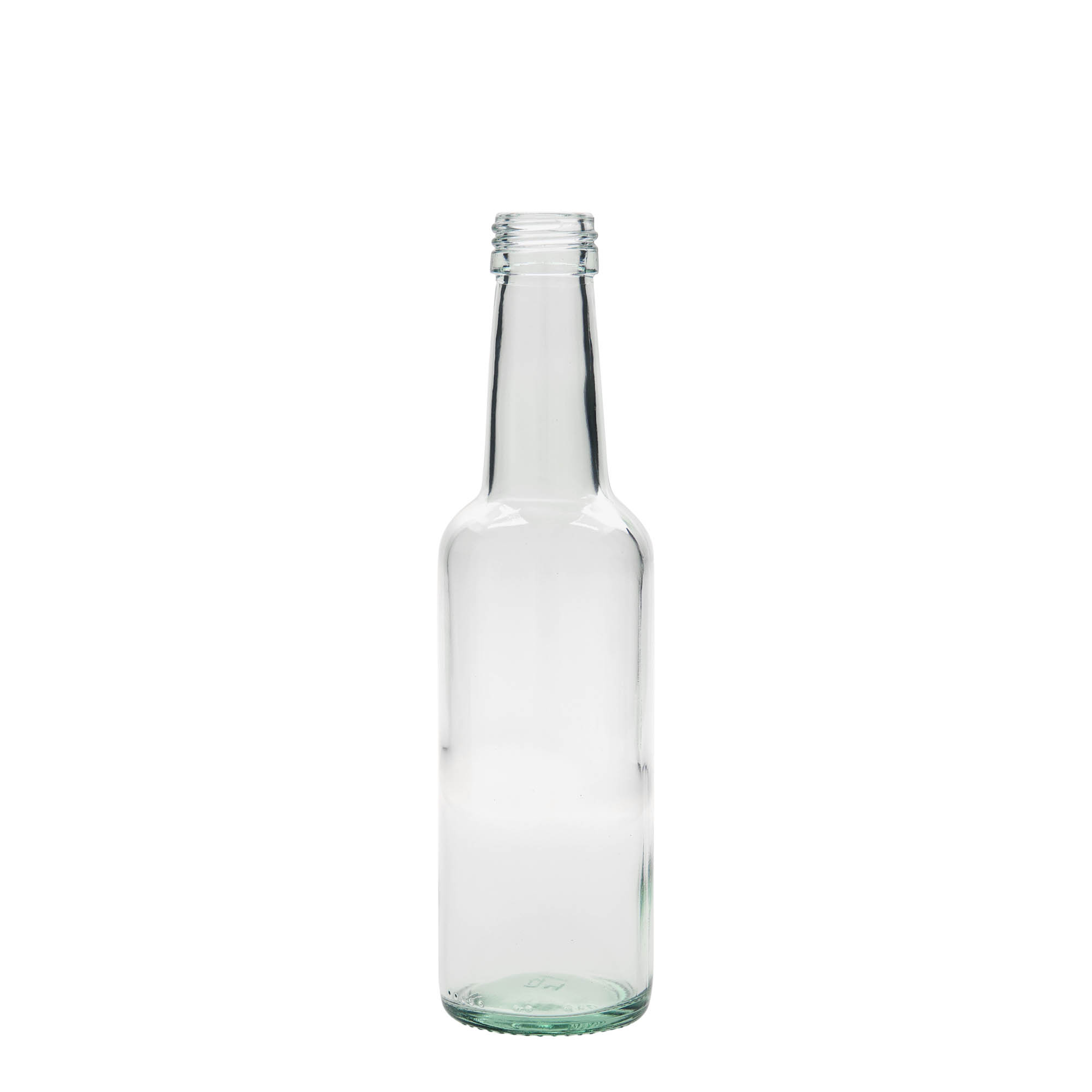 Γυάλινο μπουκάλι με ίσιο λαιμό 250 ml, στόμιο: PP 28 Γυάλινο μπουκάλι με ίσιο λαιμό 250 ml, στόμιο: PP 28
