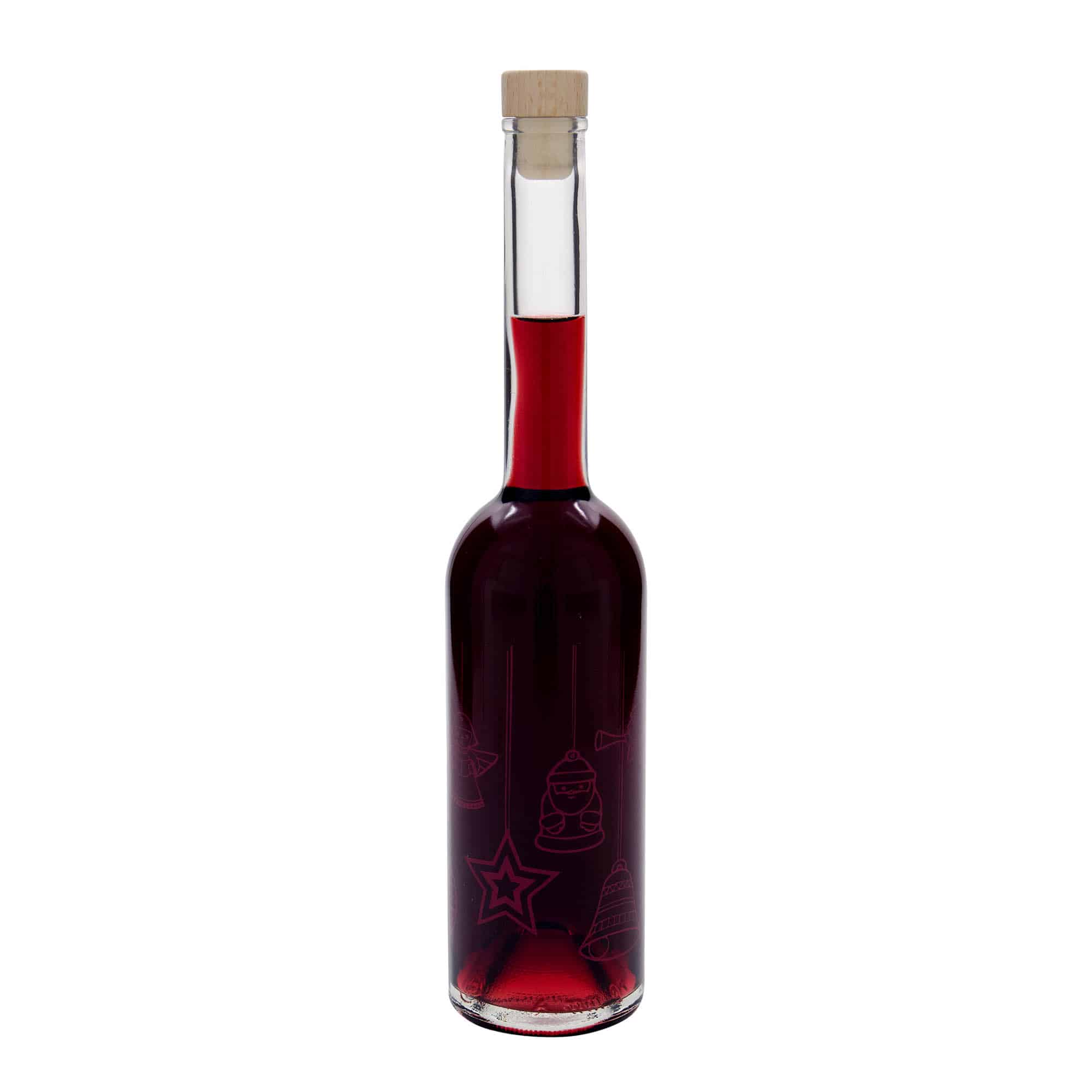 Γυάλινο μπουκάλι 'Opera' 500 ml, σχέδιο: αστέρια, στόμιο: φελλός