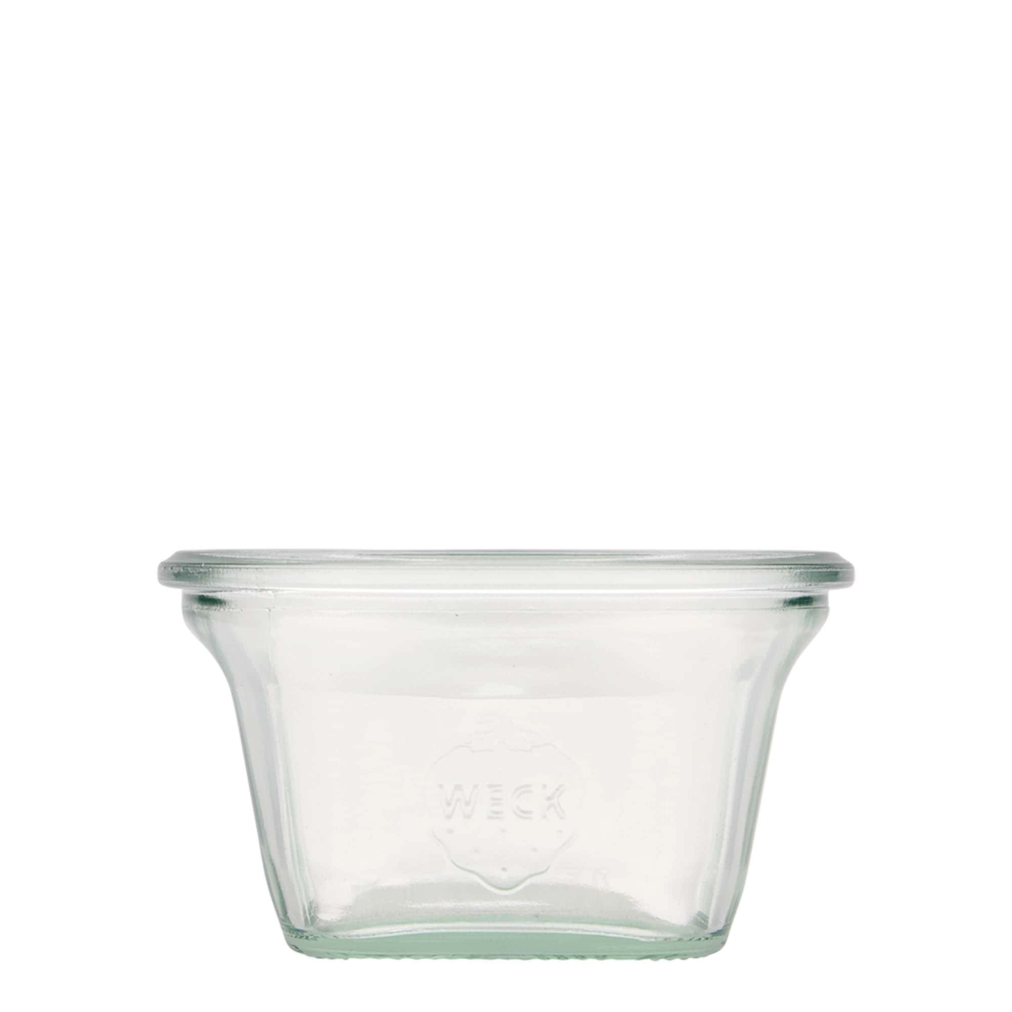 Τετράγωνο βάζο WECK 290 ml, τετράγωνο, στόμιο: στρογγυλεμένο χείλος