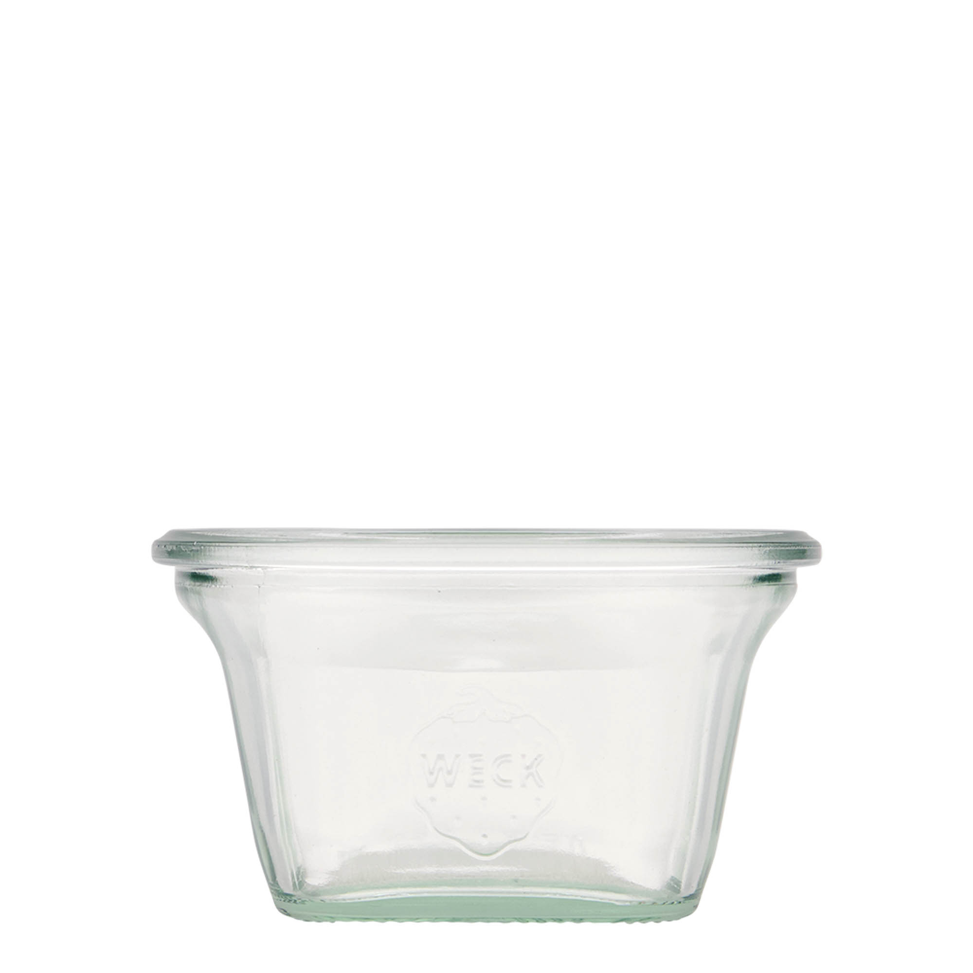 Τετράγωνο βάζο WECK 290 ml, τετράγωνο, στόμιο: στρογγυλεμένο χείλος Τετράγωνο βάζο WECK 290 ml, τετράγωνο, στόμιο: στρογγυλεμένο χείλος