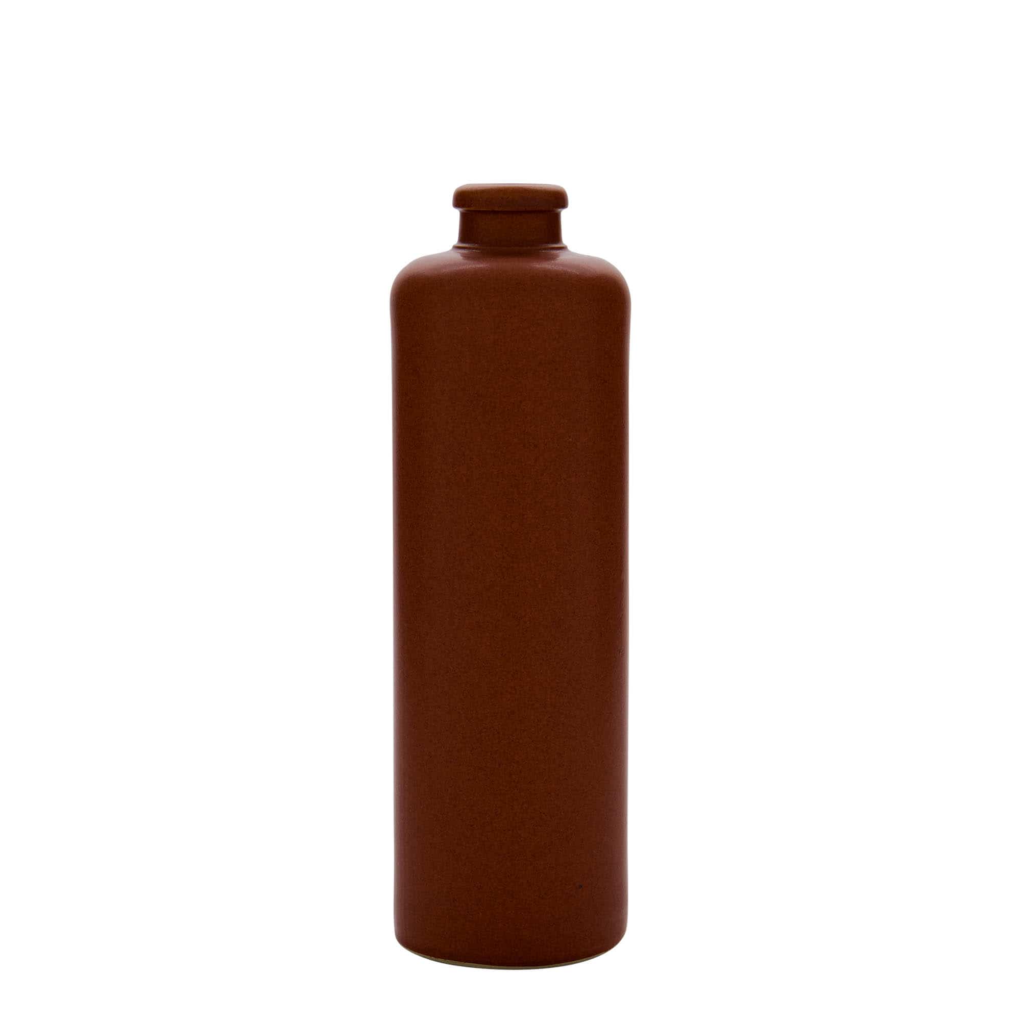Κεραμικό μπουκάλι 500 ml, κεραμικό, κόκκινο-καφέ, στόμιο: φελλός Κεραμικό μπουκάλι 500 ml, κεραμικό, κόκκινο-καφέ, στόμιο: φελλός