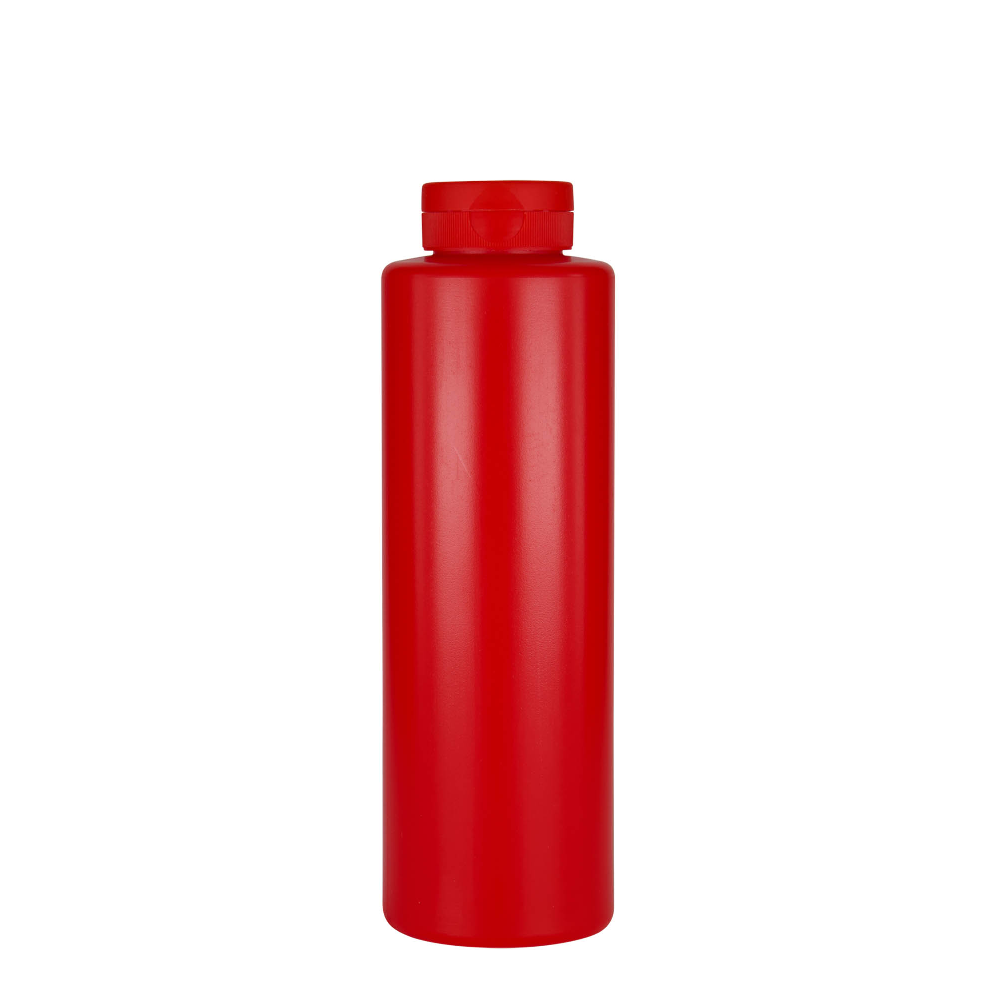 Μπουκάλι για σως 500 ml, πλαστικό LDPE, κόκκινο, στόμιο: GPI 38/400