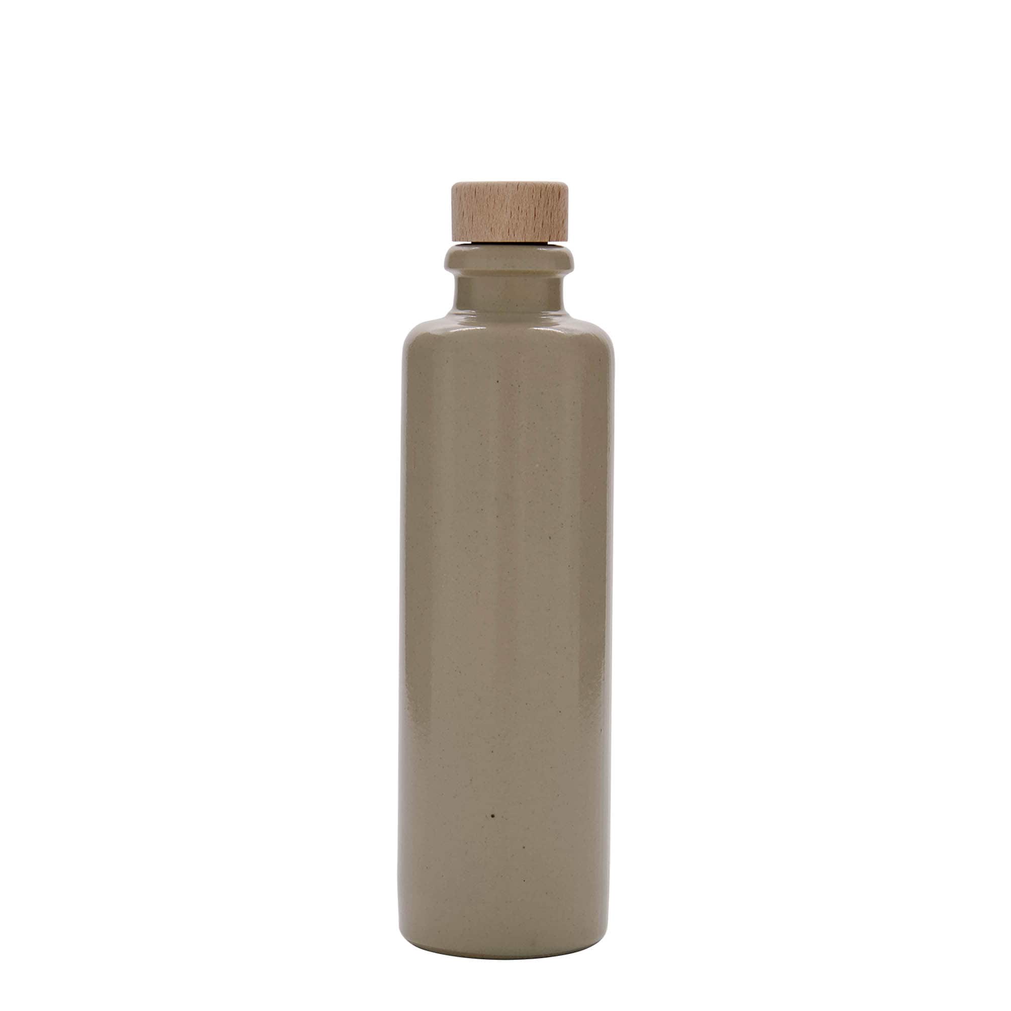 200 ml πιθάρι από πηλό, κεραμικό, μπεζ, στόμιο: φελλός