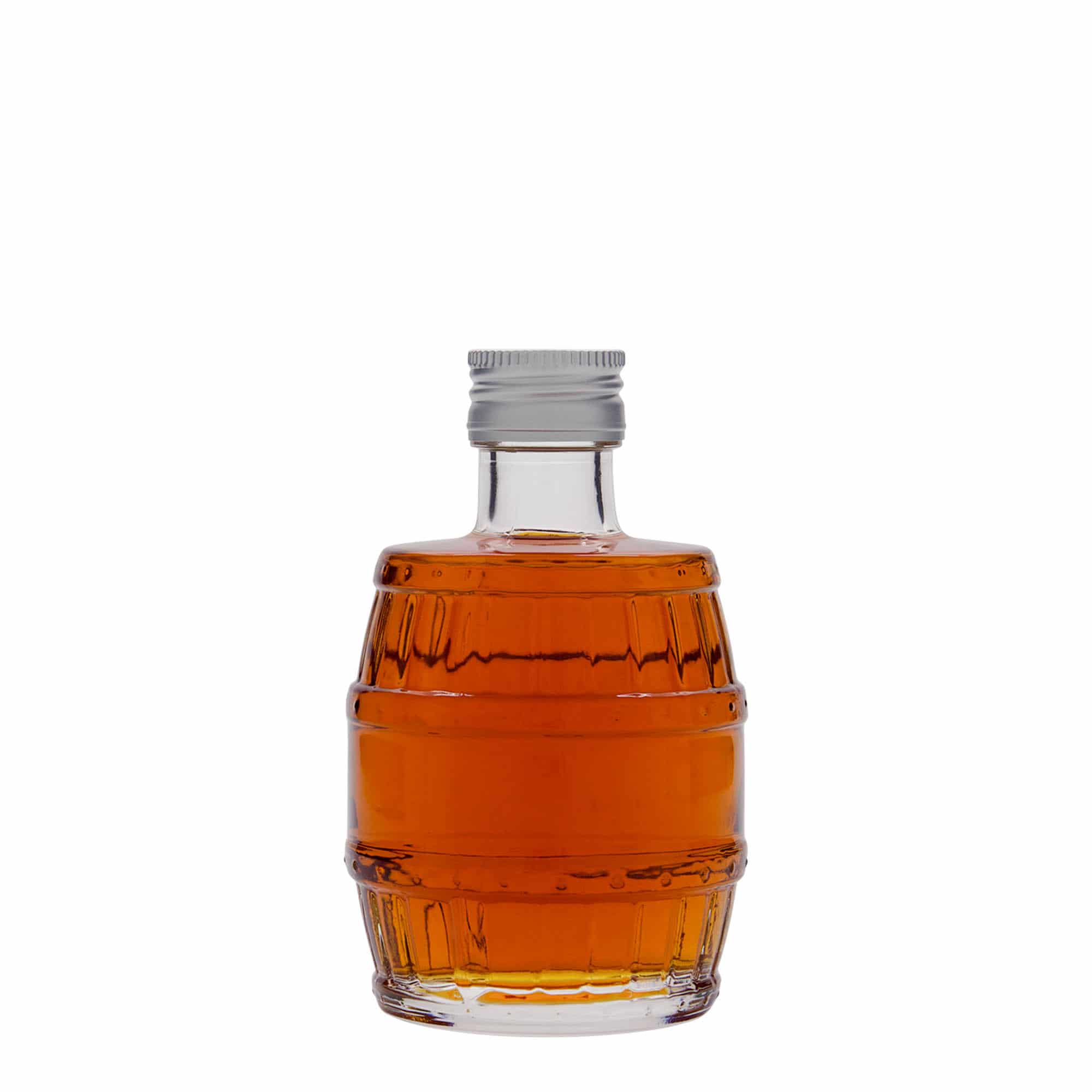 Γυάλινο μπουκάλι 'Βαρέλι' 200 ml, στόμιο: PP 28