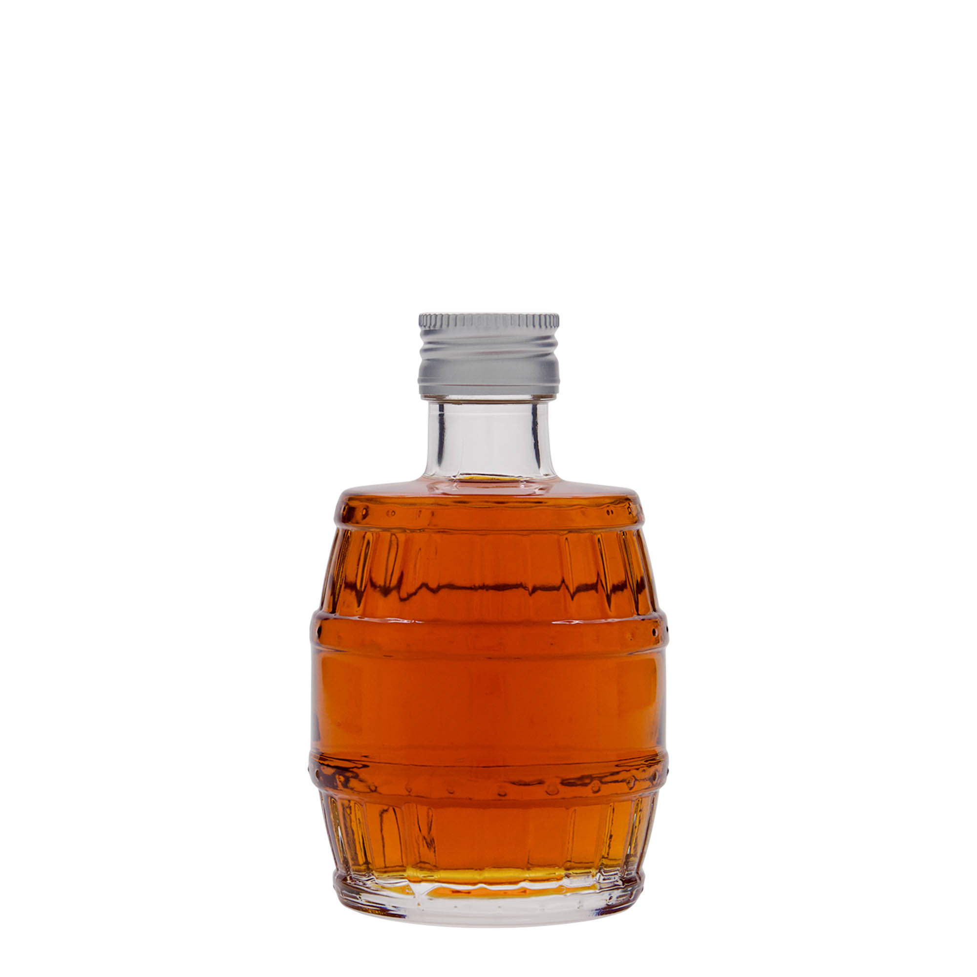 200 ml γυάλινο μπουκάλι 'βαρέλι', στόμιο: PP 28