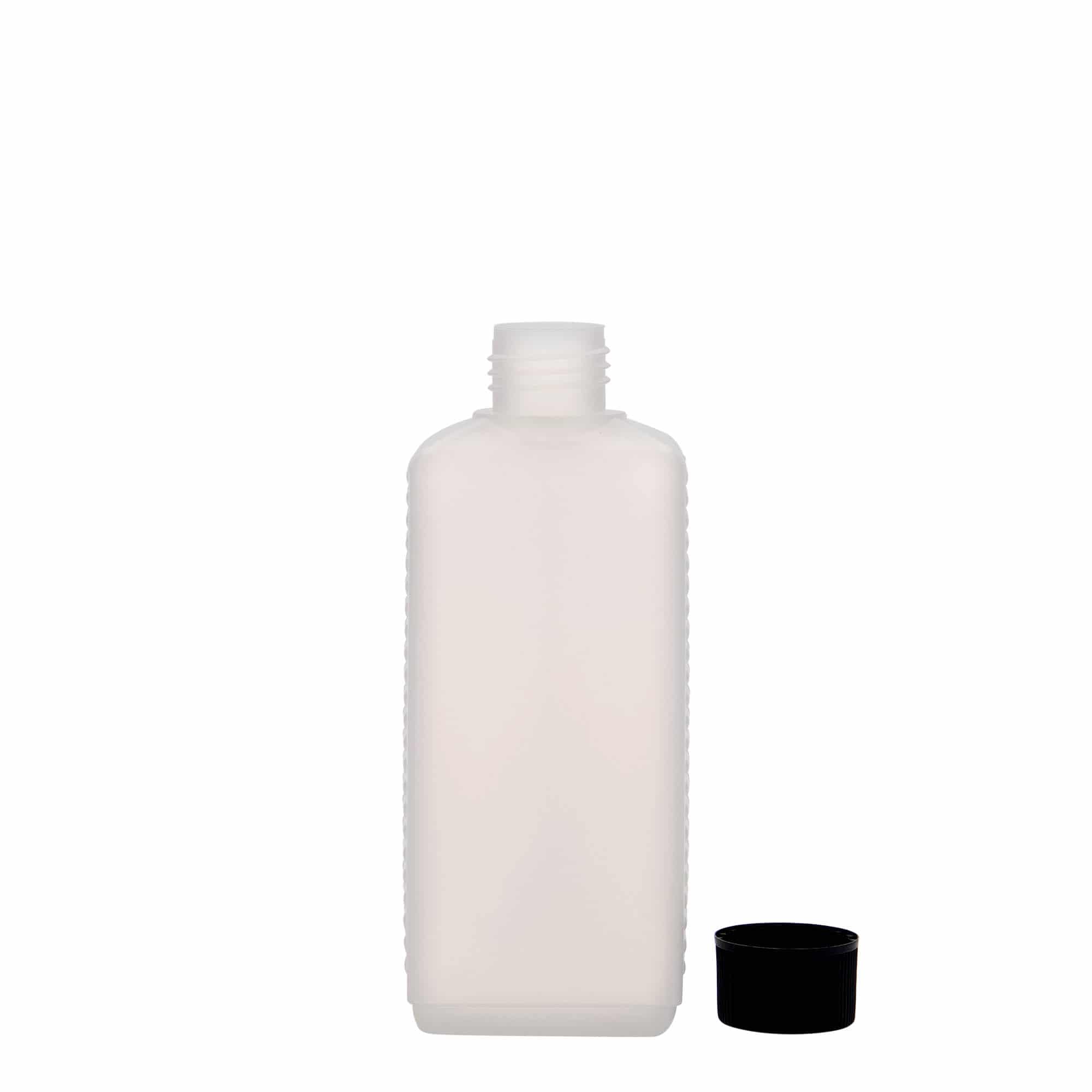 250 ml δοχείο κανίστρου, ορθογώνιο, πλαστικό HDPE, φυσικό, στόμιο: DIN 25 EPE